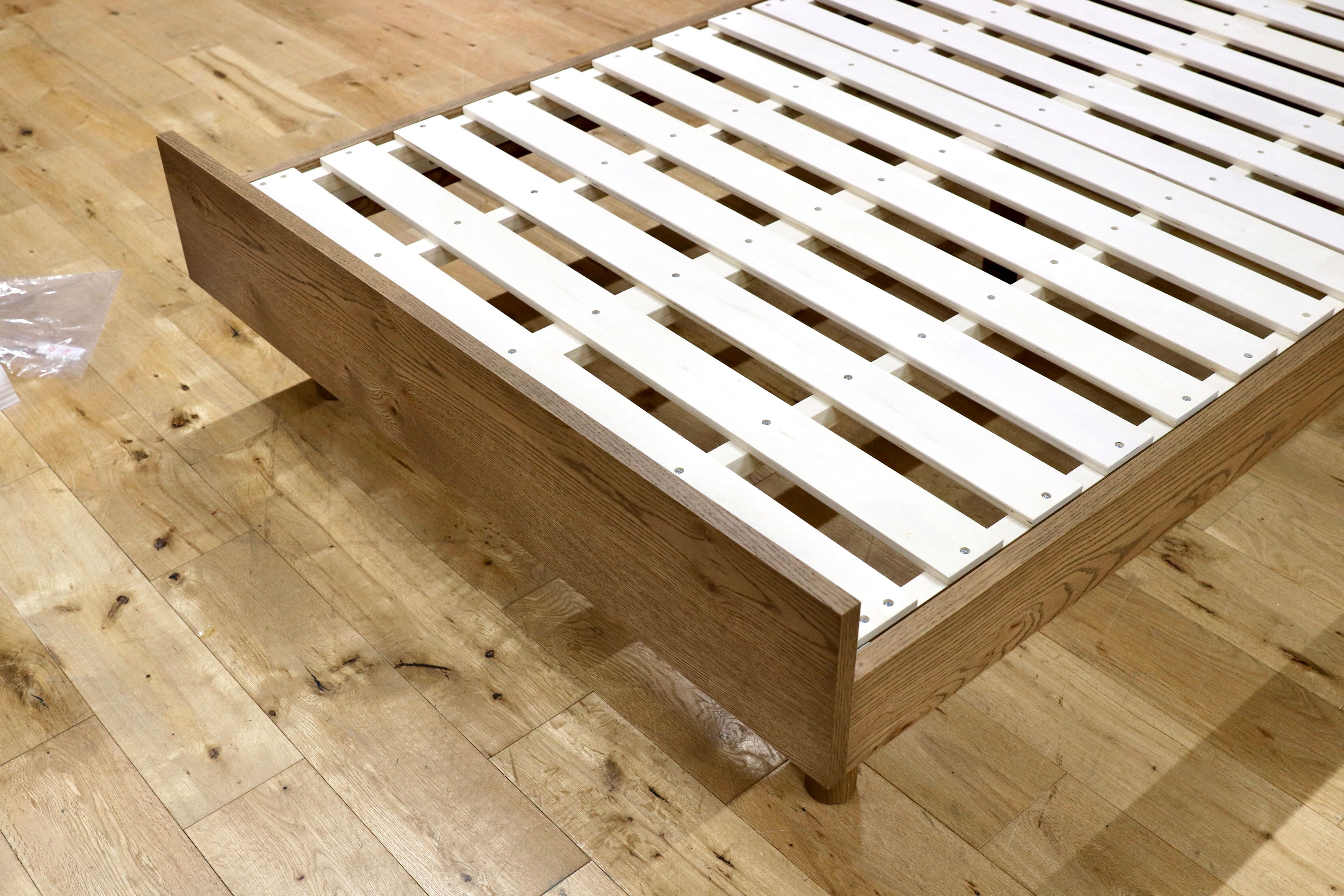 GMIK850○unico / ウニコ ADDAY アディ ベッドフレーム セミダブル SD ハイタイプ オーク材 北欧スタイル モデルルーム展示品