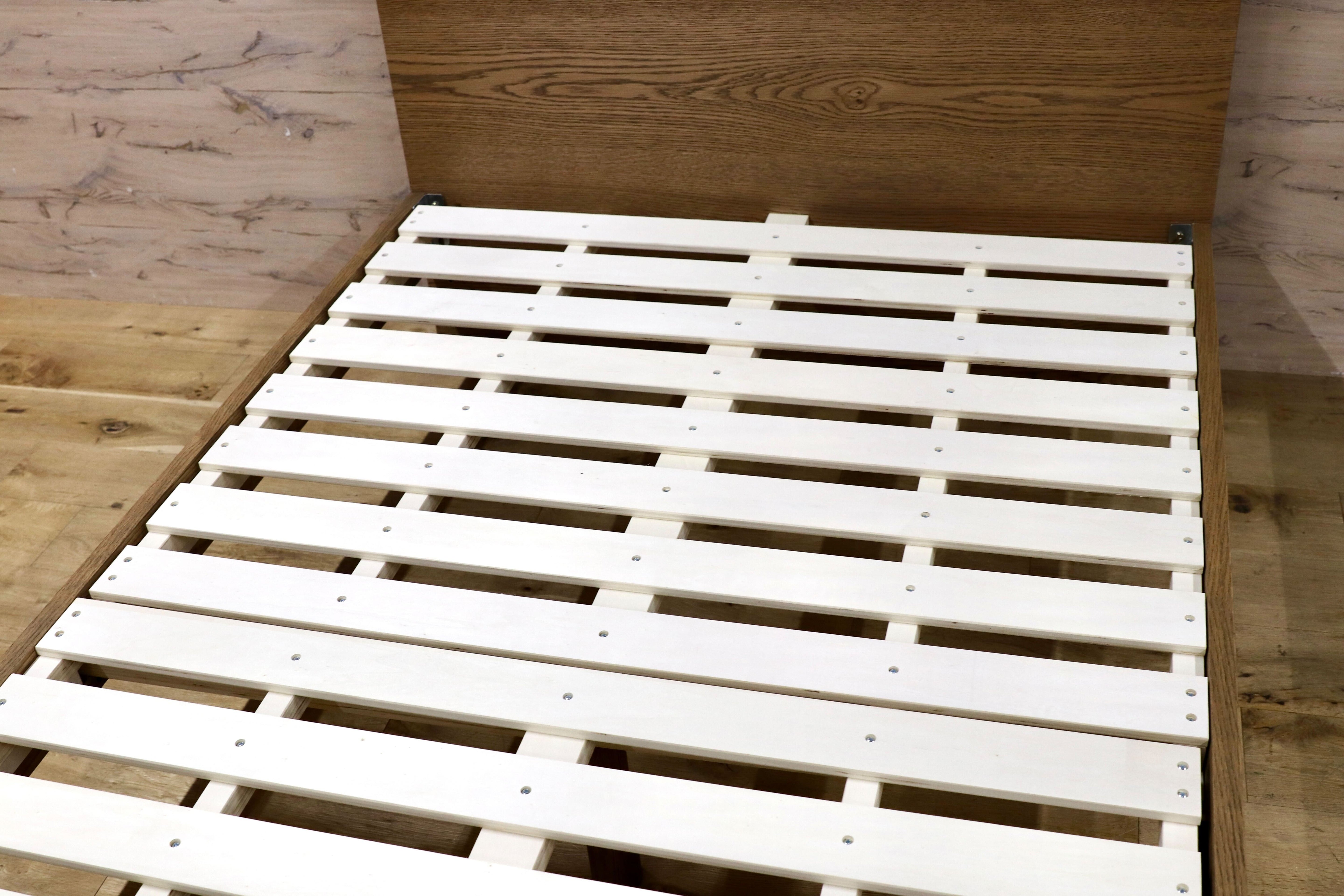 GMIK850○unico / ウニコ ADDAY アディ ベッドフレーム セミダブル SD ハイタイプ オーク材 北欧スタイル モデルルーム展示品