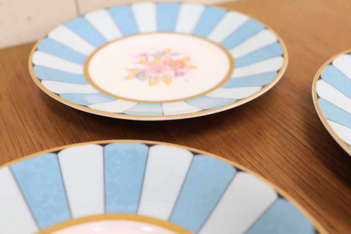 GMJO137N◯Noritake / ノリタケ ミュージアムコレクション カップ＆ソーサー 1客 4点セット 予備ソーサー デザート皿 小皿 花柄 金彩
