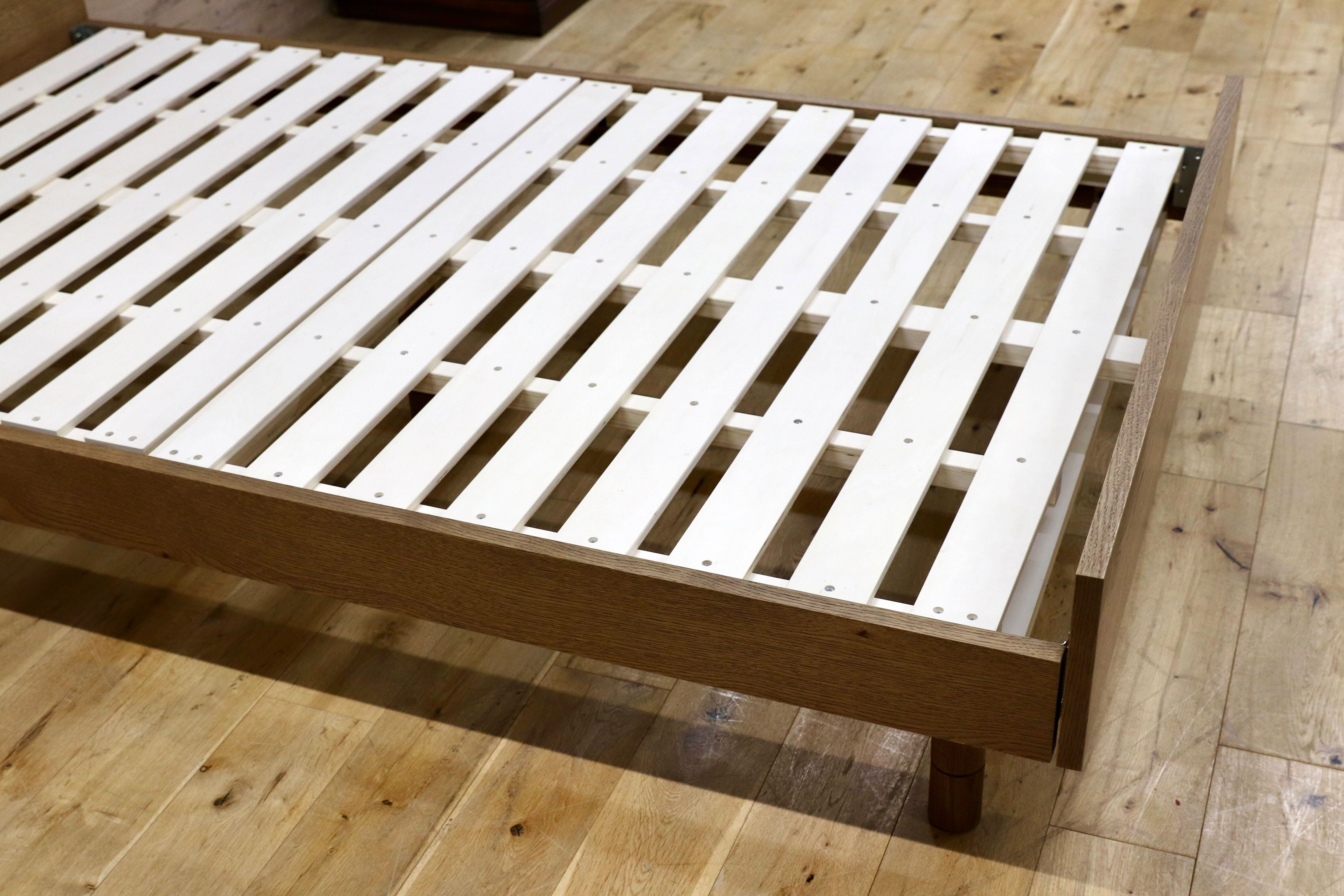 GMIK850○unico / ウニコ ADDAY アディ ベッドフレーム セミダブル SD ハイタイプ オーク材 北欧スタイル モデルルーム展示品