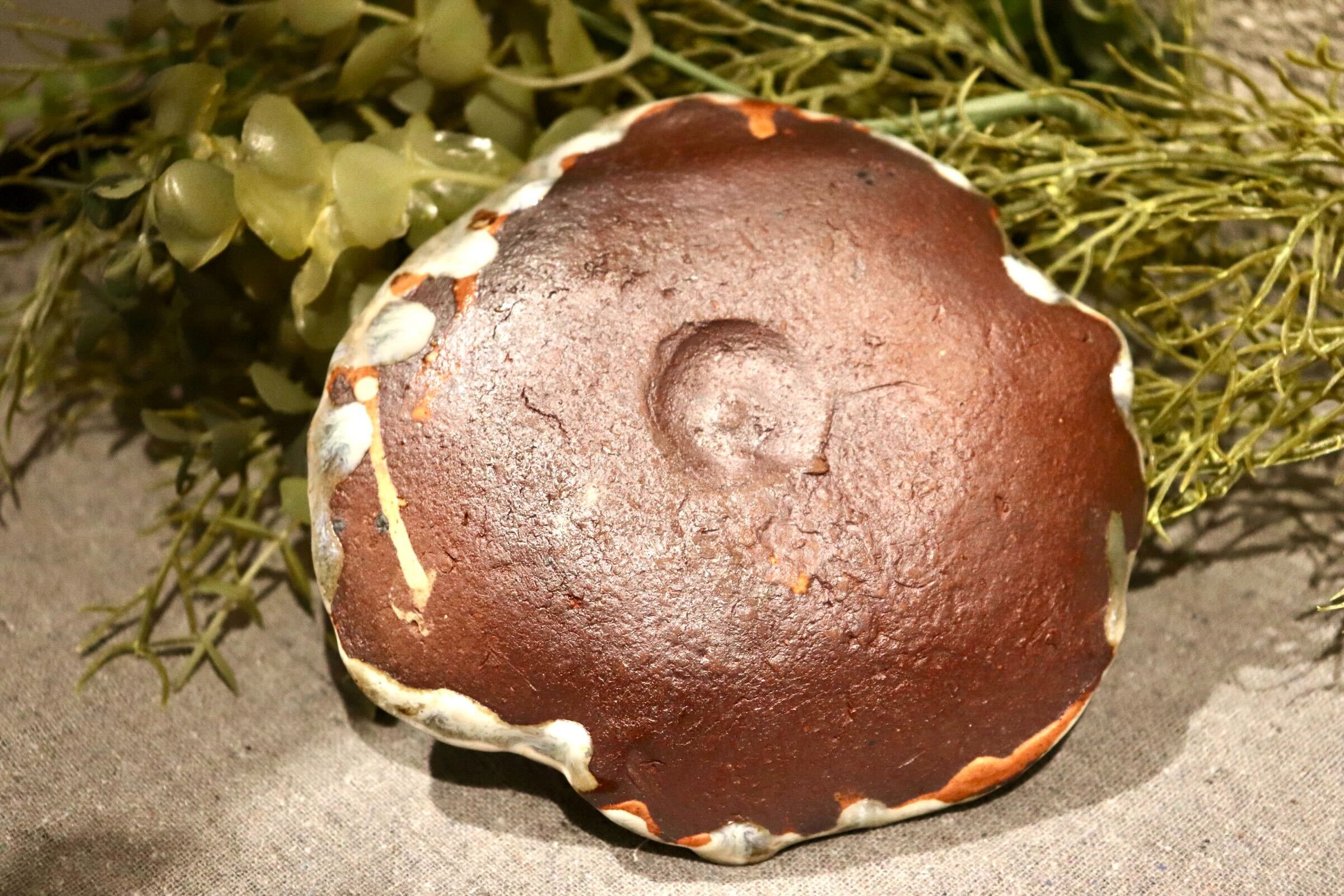 GMIO372-B◯丹文窯 丹波焼 水色流し 陶器 丸皿 小皿 皿 伝統工芸 丹波篠山 未使用