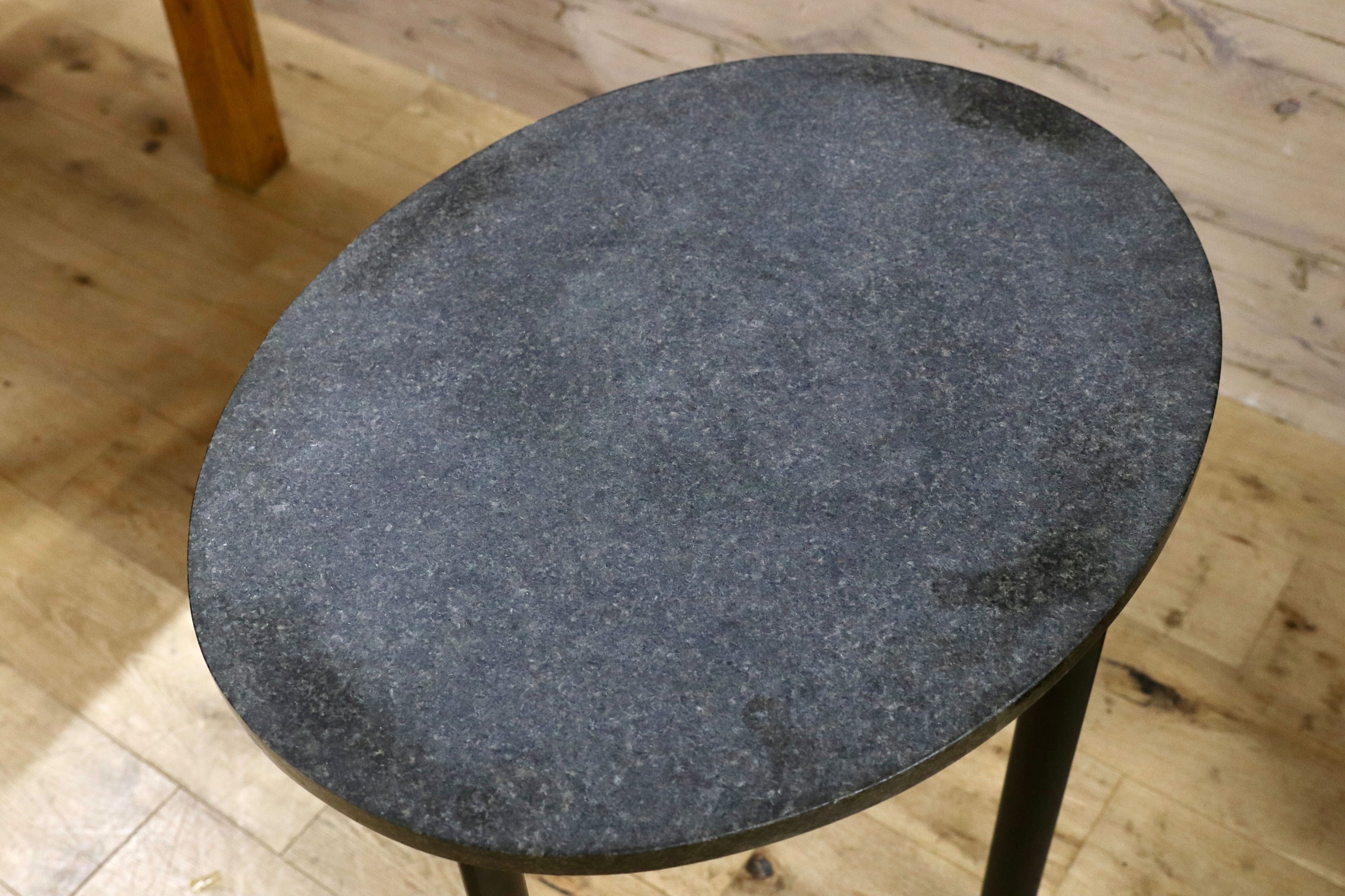 GMIK321○御影石 ストーンテーブル サイドテーブル コーヒーテーブル 花台 飾り台 クラシック 和モダン ※引取り推奨