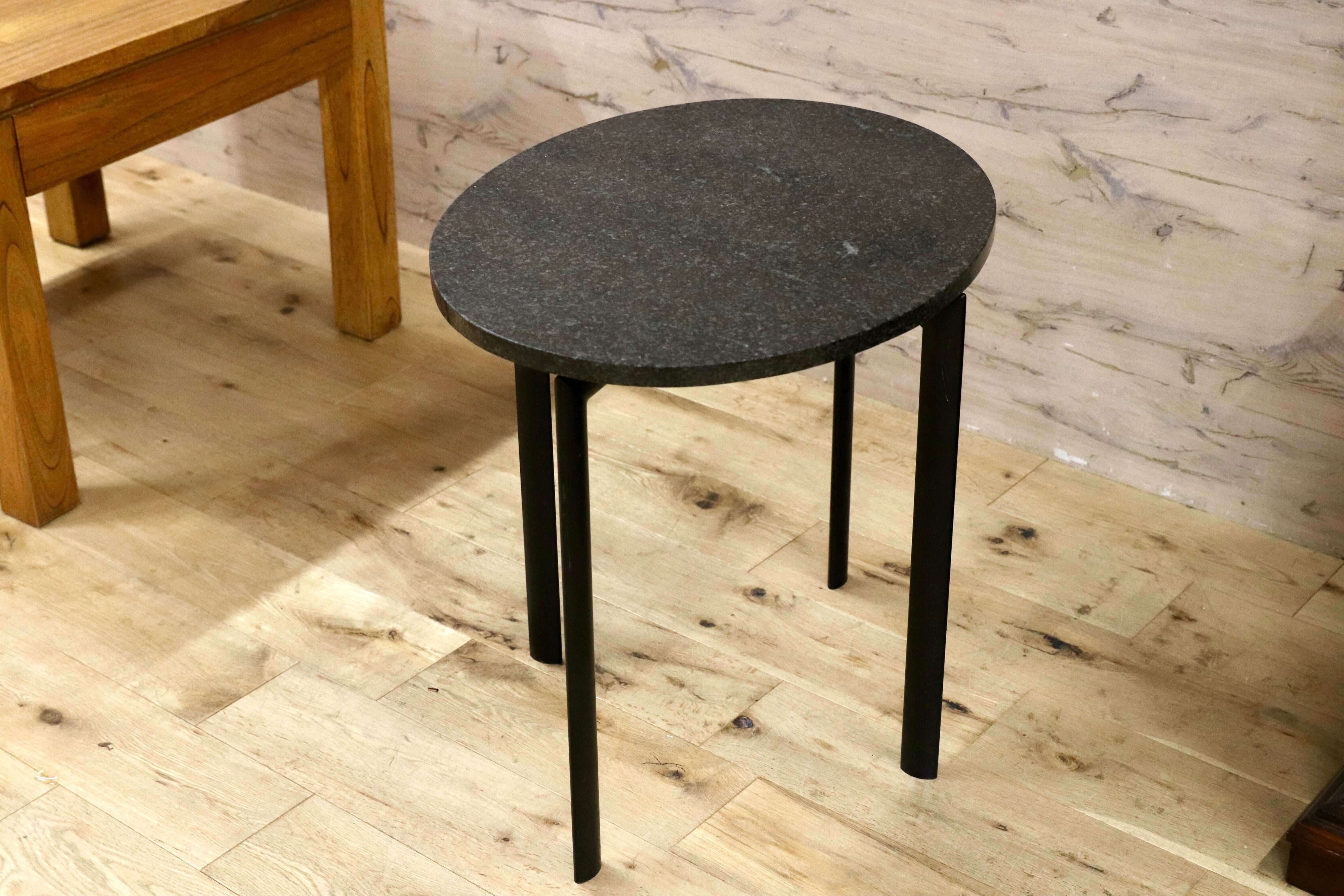 GMIK321○御影石 ストーンテーブル サイドテーブル コーヒーテーブル 花台 飾り台 クラシック 和モダン ※引取り推奨