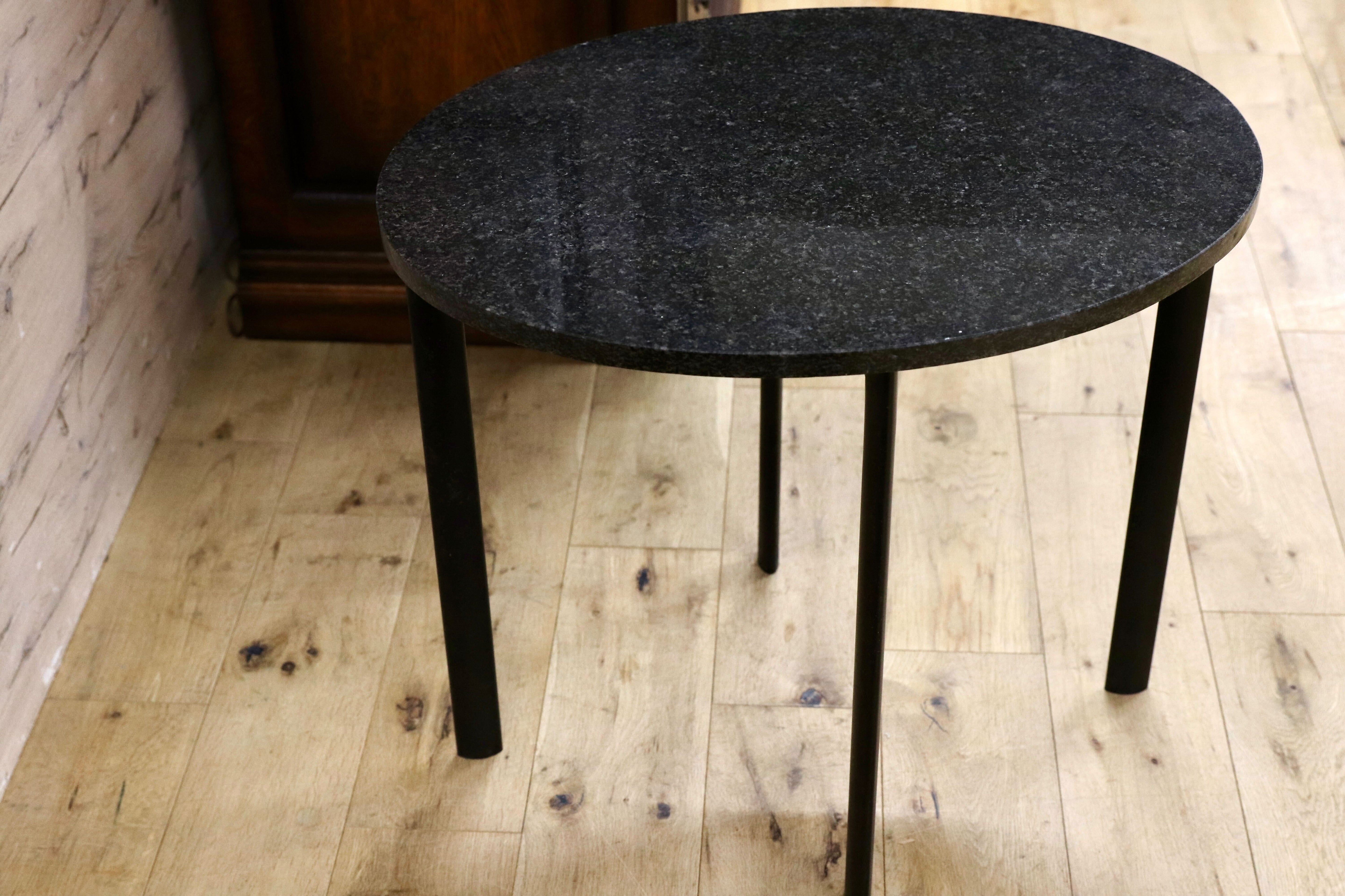 GMIK321○御影石 ストーンテーブル サイドテーブル コーヒーテーブル 花台 飾り台 クラシック 和モダン ※引取り推奨