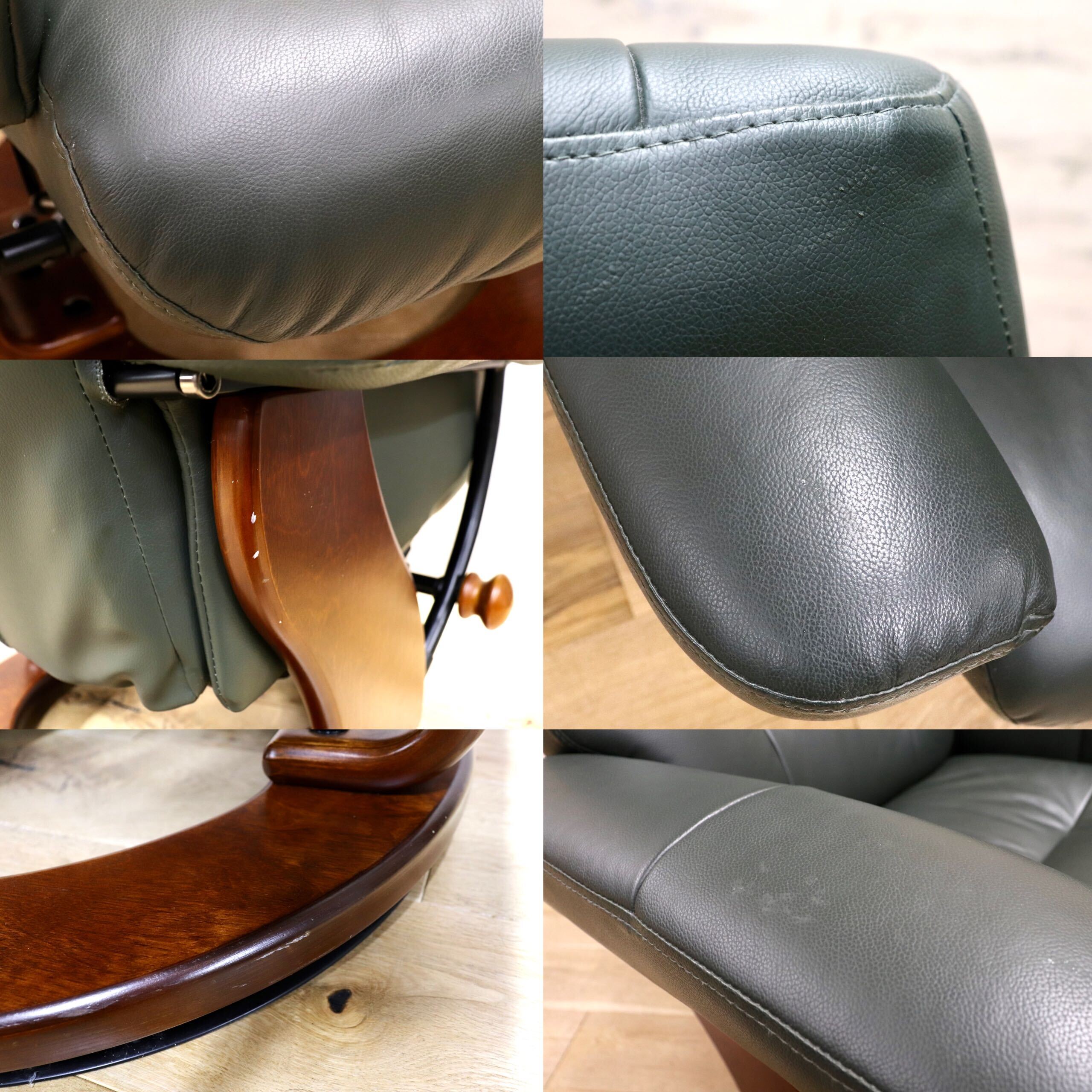 GMIK567○リクライニングチェア オットマンセット パーソナルチェア 1人掛けソファ 回転式 合皮 モダン 北欧スタイル 検) EKORNES