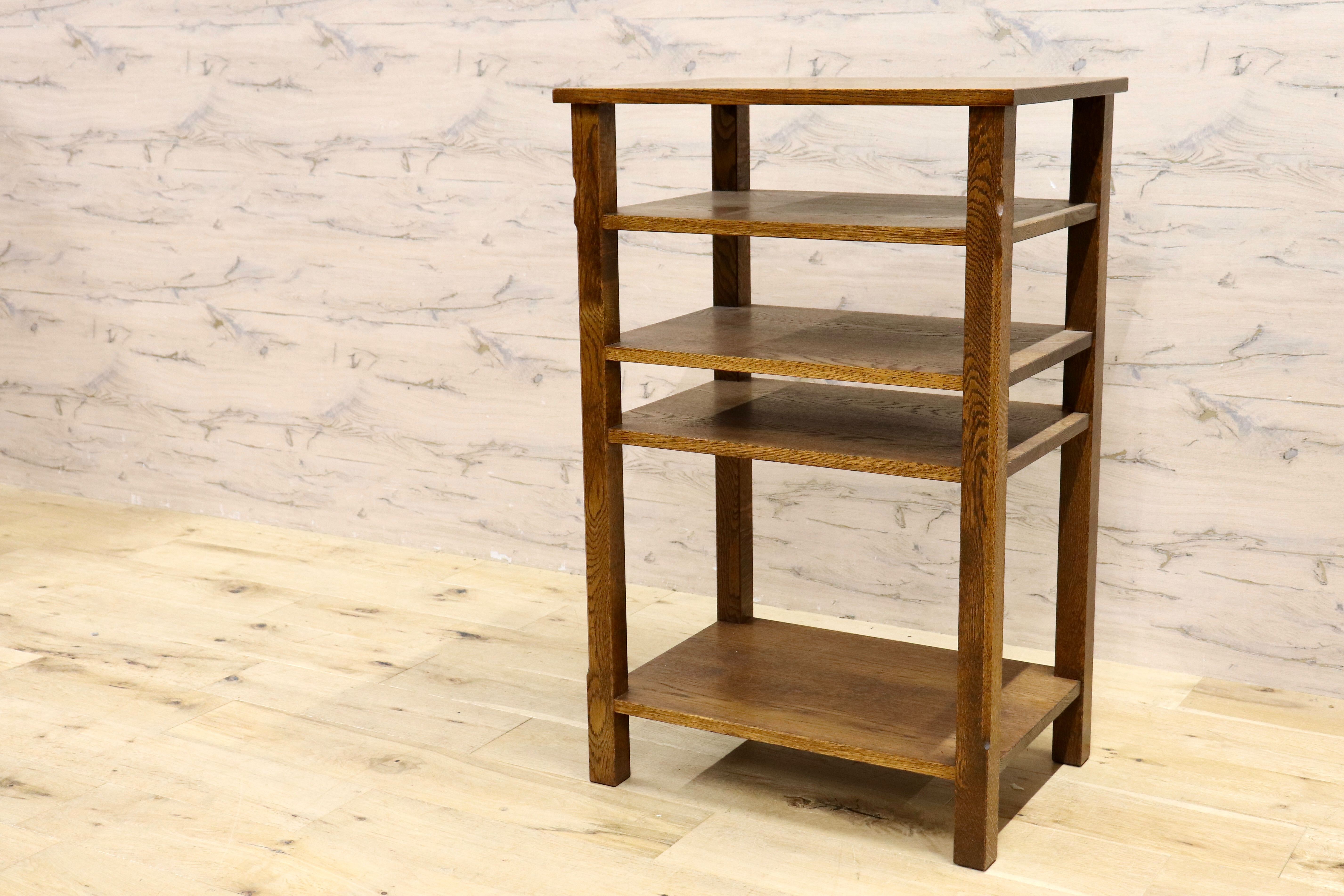 GMIK669○神戸家具 洋家具 4段ラック 収納棚 ラック 飾り棚 収納ラック ナチュラル インテリア 木製家具