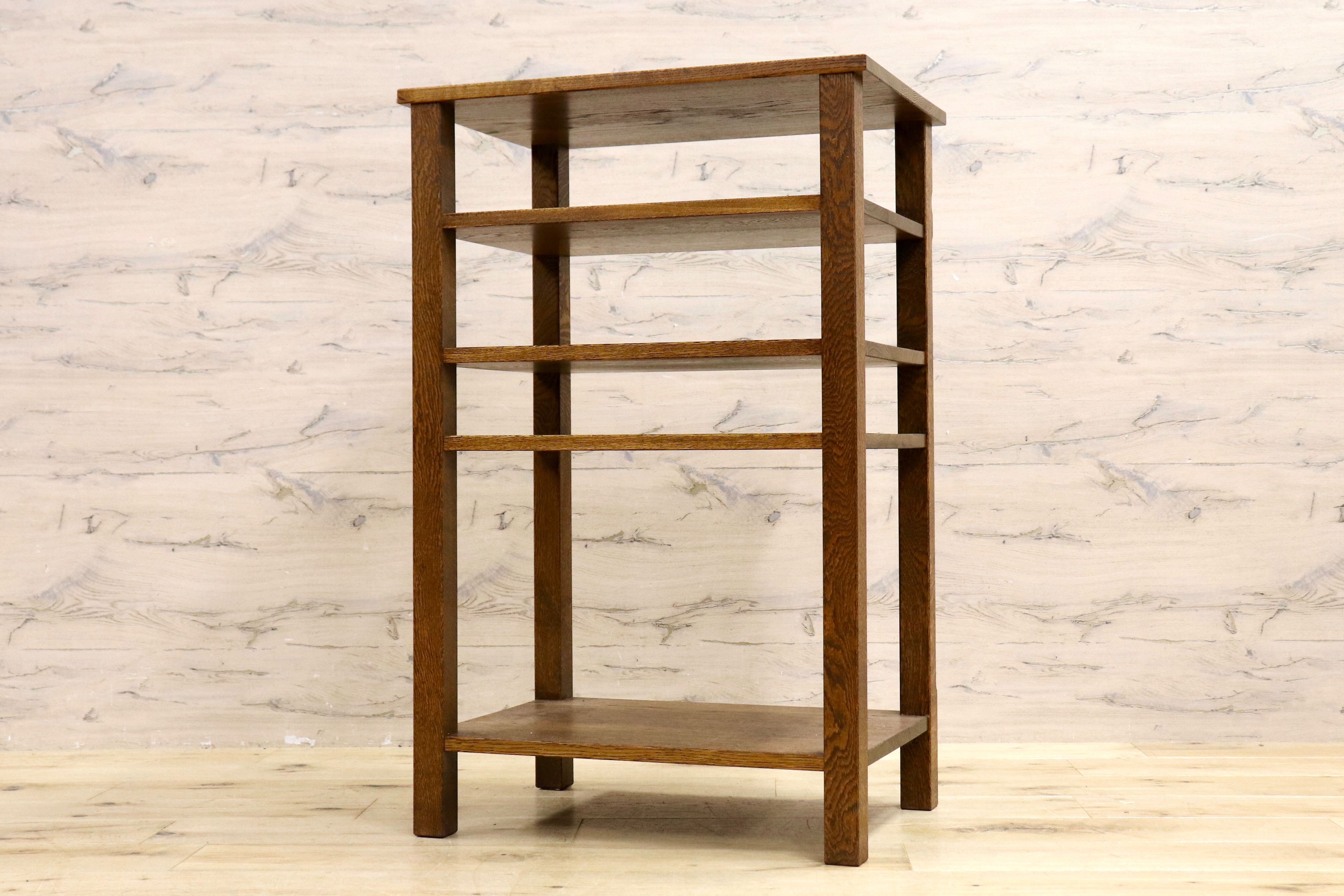 GMIK669○神戸家具 洋家具 4段ラック 収納棚 ラック 飾り棚 収納ラック ナチュラル インテリア 木製家具