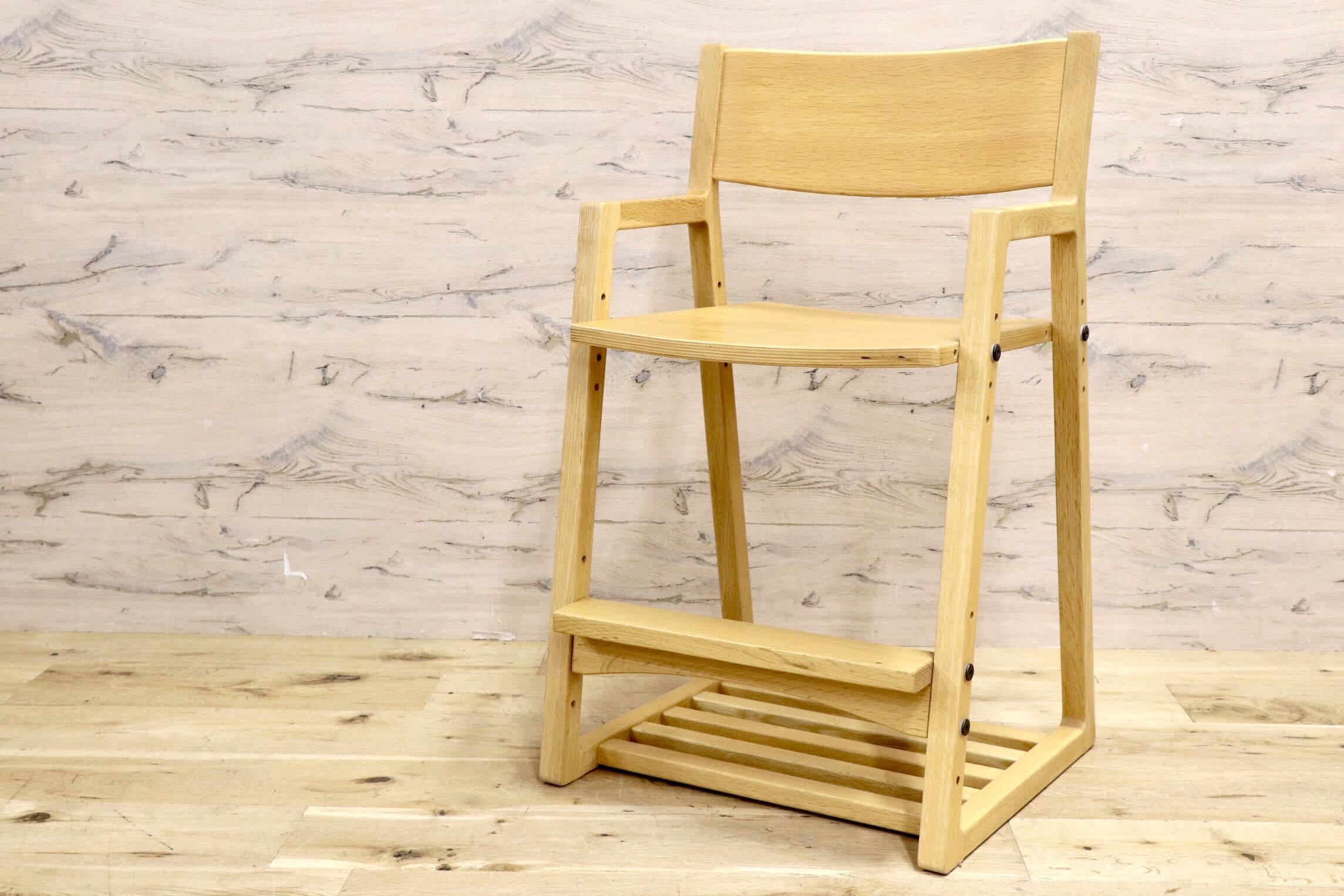 GMJH309A○ACTUS / アクタス Fチェア 椅子 学習椅子 キッズチェア デスクチェア オーク材 シンプル モダン 展示品