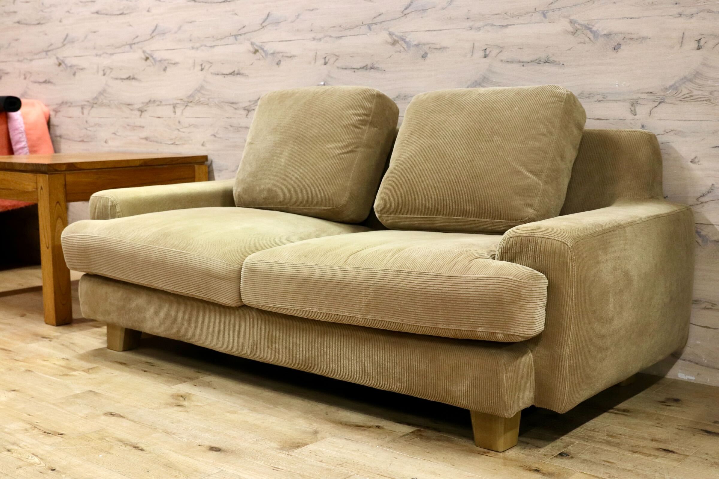 GMIH404○unico / ウニコ GREIG グレイグ 2.5人掛けソファ ラブソファ 2シーター 定価約10万