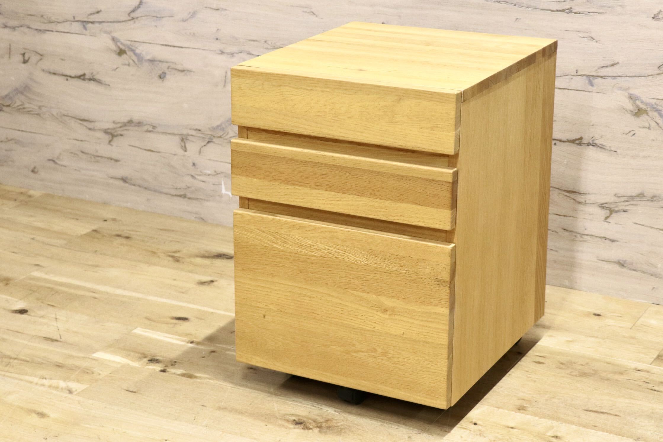 GMJH309B○ACTUS / アクタス FOPPISH フォピッシュ デスクワゴン デスクチェスト オーク材 シンプル モダン 展示品
