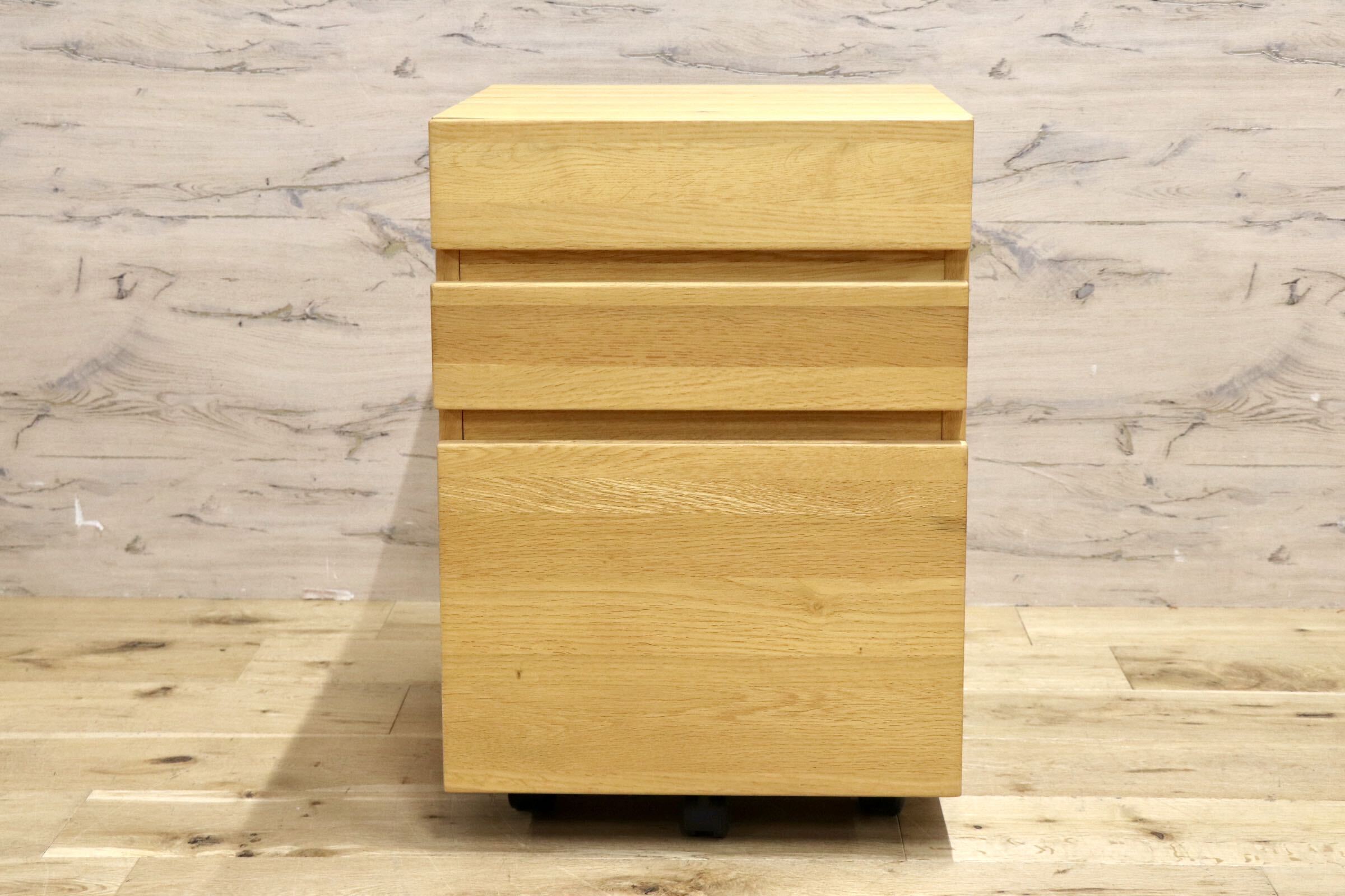 GMJH309B○ACTUS / アクタス FOPPISH フォピッシュ デスクワゴン デスクチェスト オーク材 シンプル モダン 展示品