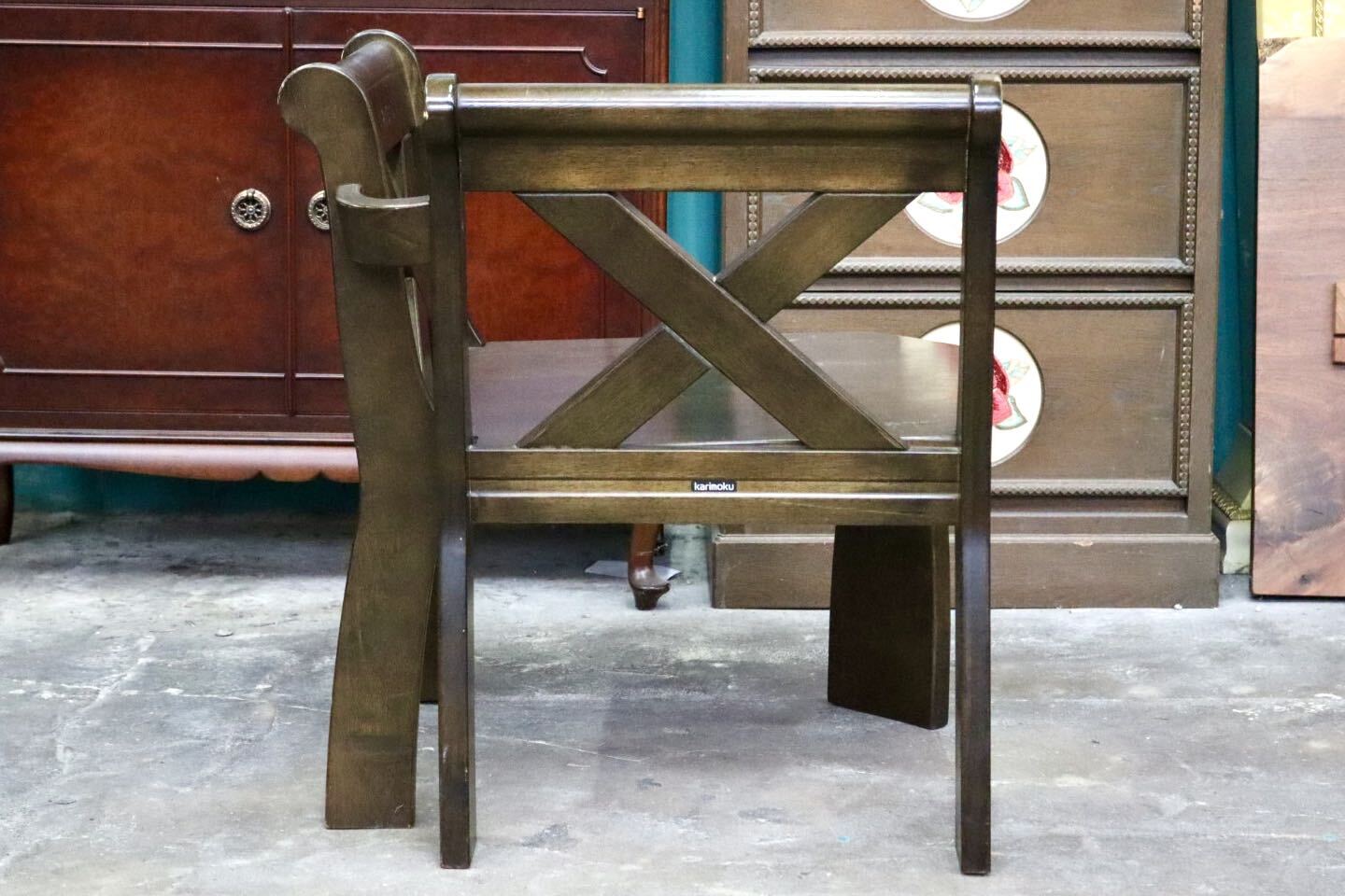 GMJH295A○karimoku / カリモク RUSTIC ルスティック コーナーベンチ ベンチチェア 椅子 国産家具 廃番 ヴィンテージ