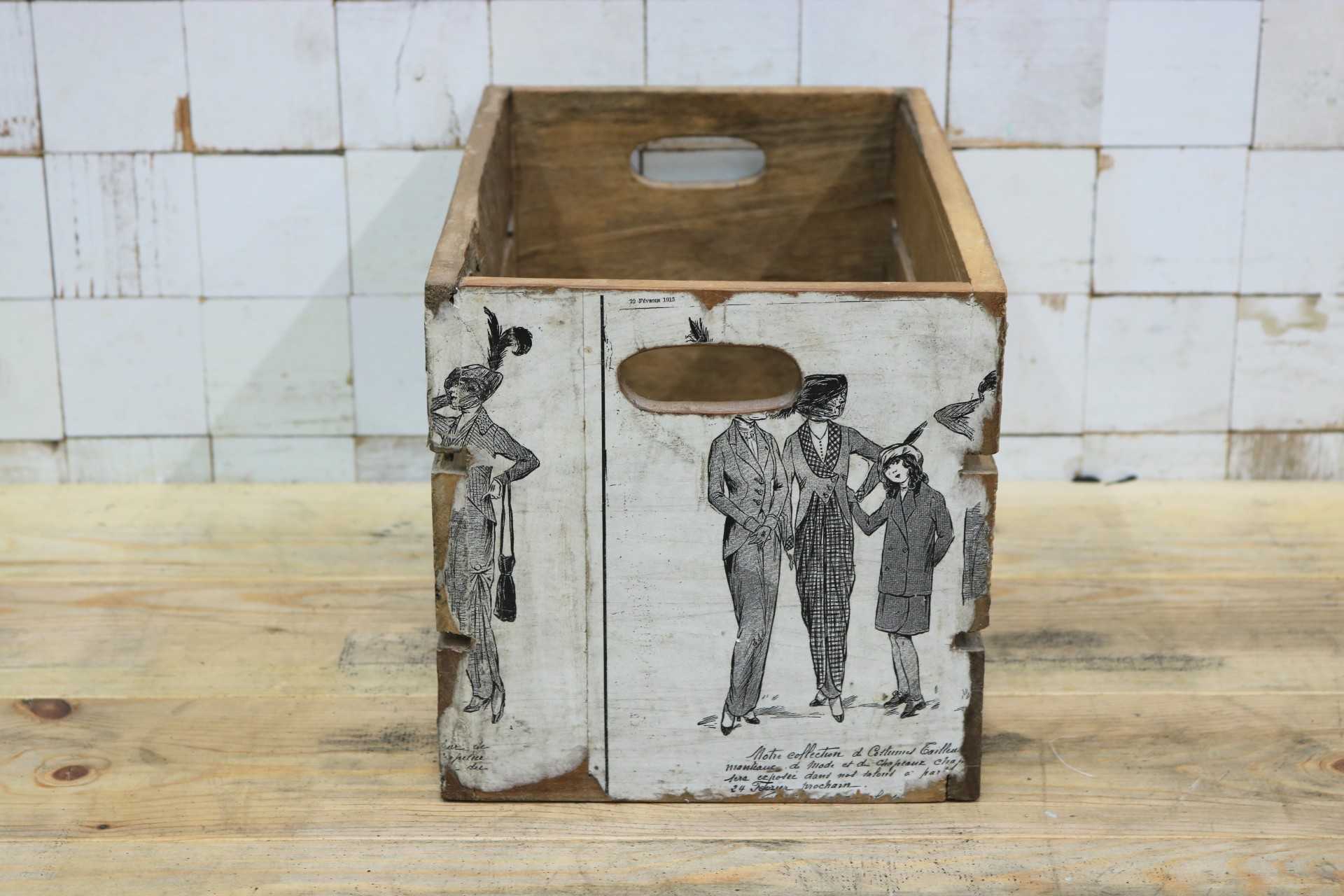 GMGT228A○journal standard furniture / ジャーナルスタンダードファニチャー ドリューボックス 木箱 ウッドボックス ヴィンテージ 什器