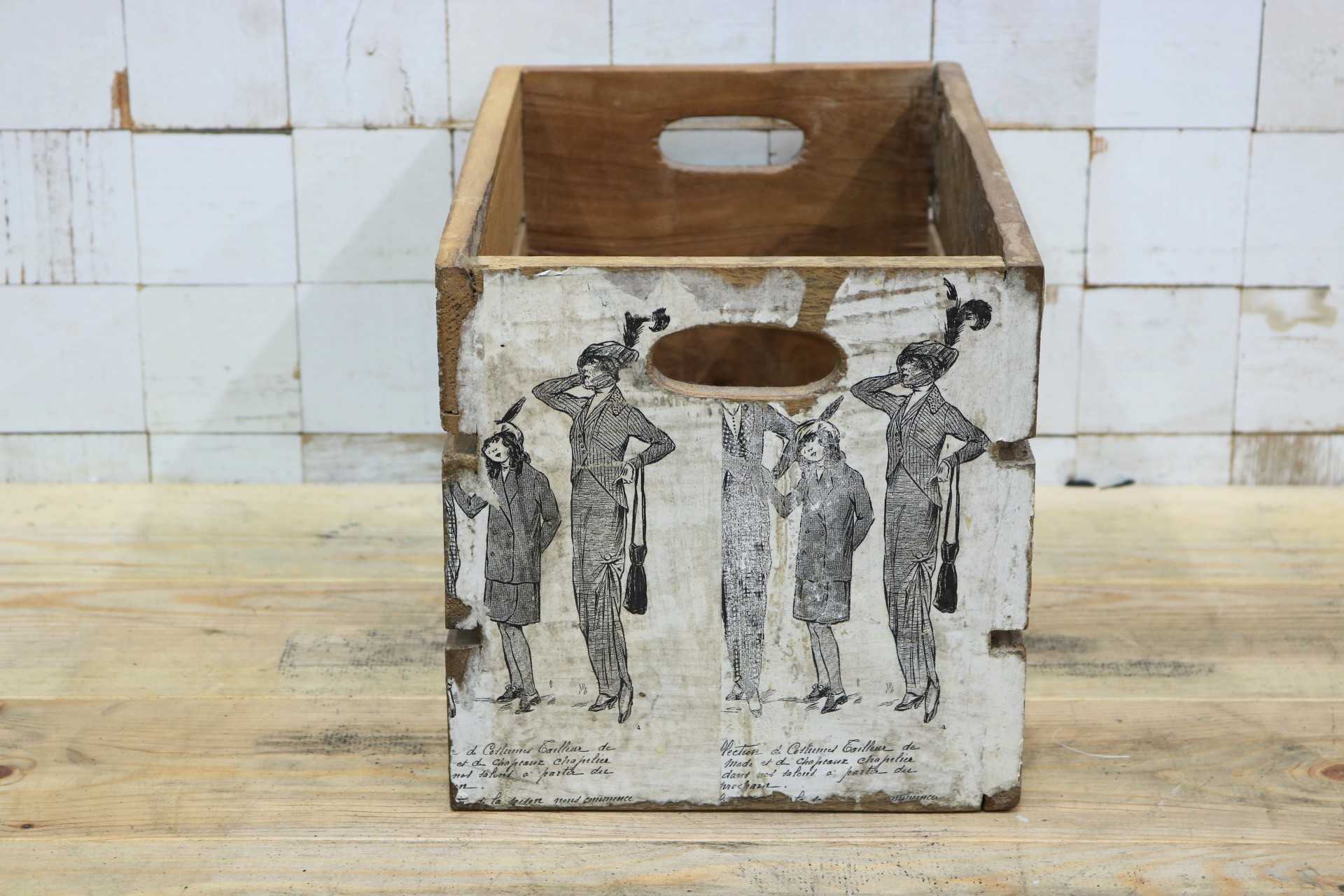 GMGT228A○journal standard furniture / ジャーナルスタンダードファニチャー ドリューボックス 木箱 ウッドボックス ヴィンテージ 什器