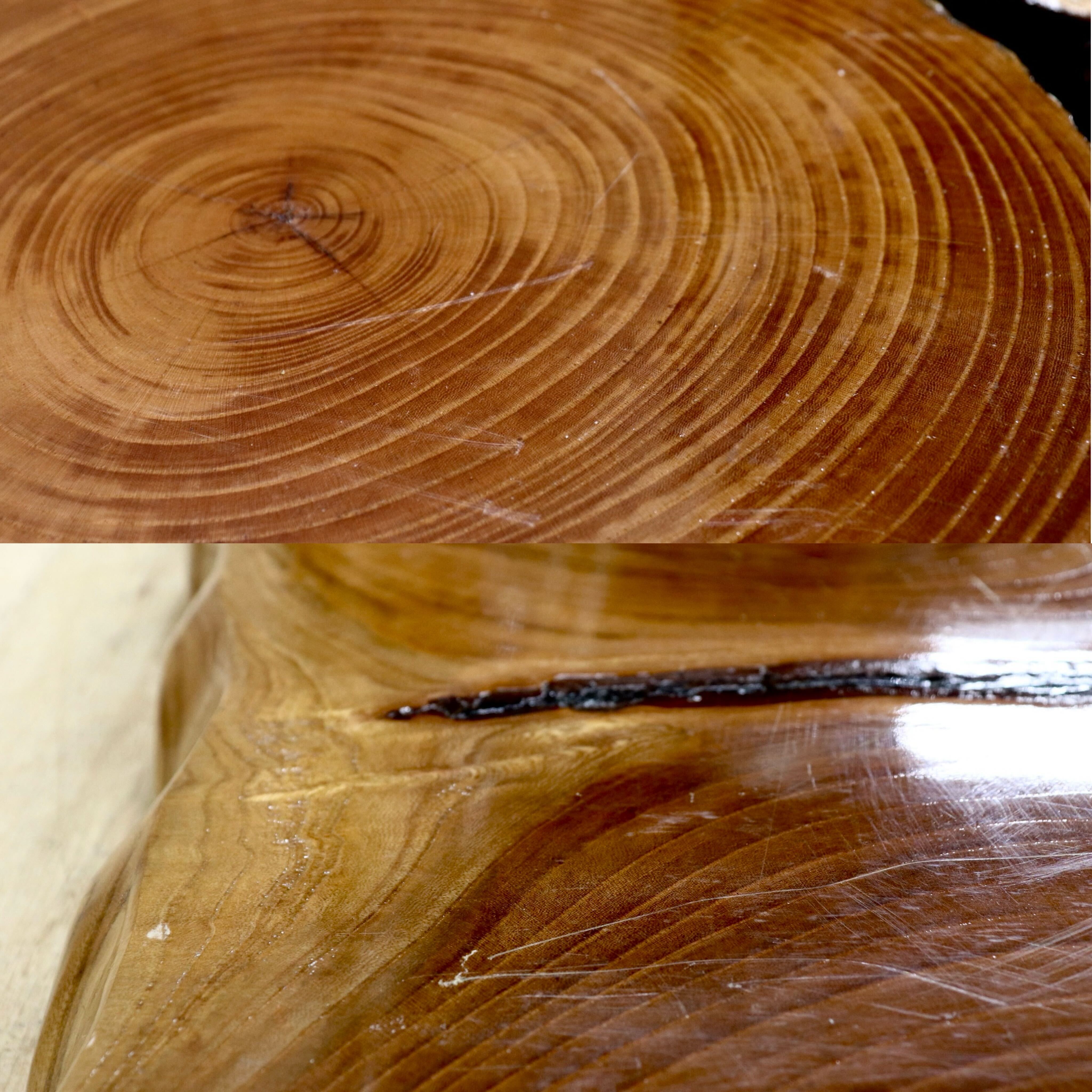 GMIS203○天然木 一枚板 花台 飾り台 盆栽台 無垢材 床の間 和風 骨董 アンティーク 古美術