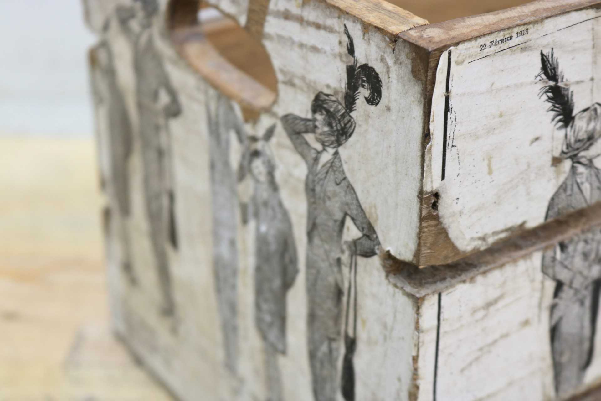 GMGT228A○journal standard furniture / ジャーナルスタンダードファニチャー ドリューボックス 木箱 ウッドボックス ヴィンテージ 什器