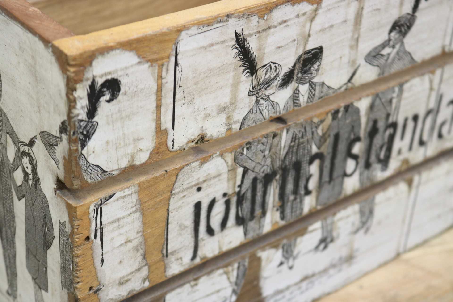 GMGT228A○journal standard furniture / ジャーナルスタンダードファニチャー ドリューボックス 木箱 ウッドボックス ヴィンテージ 什器