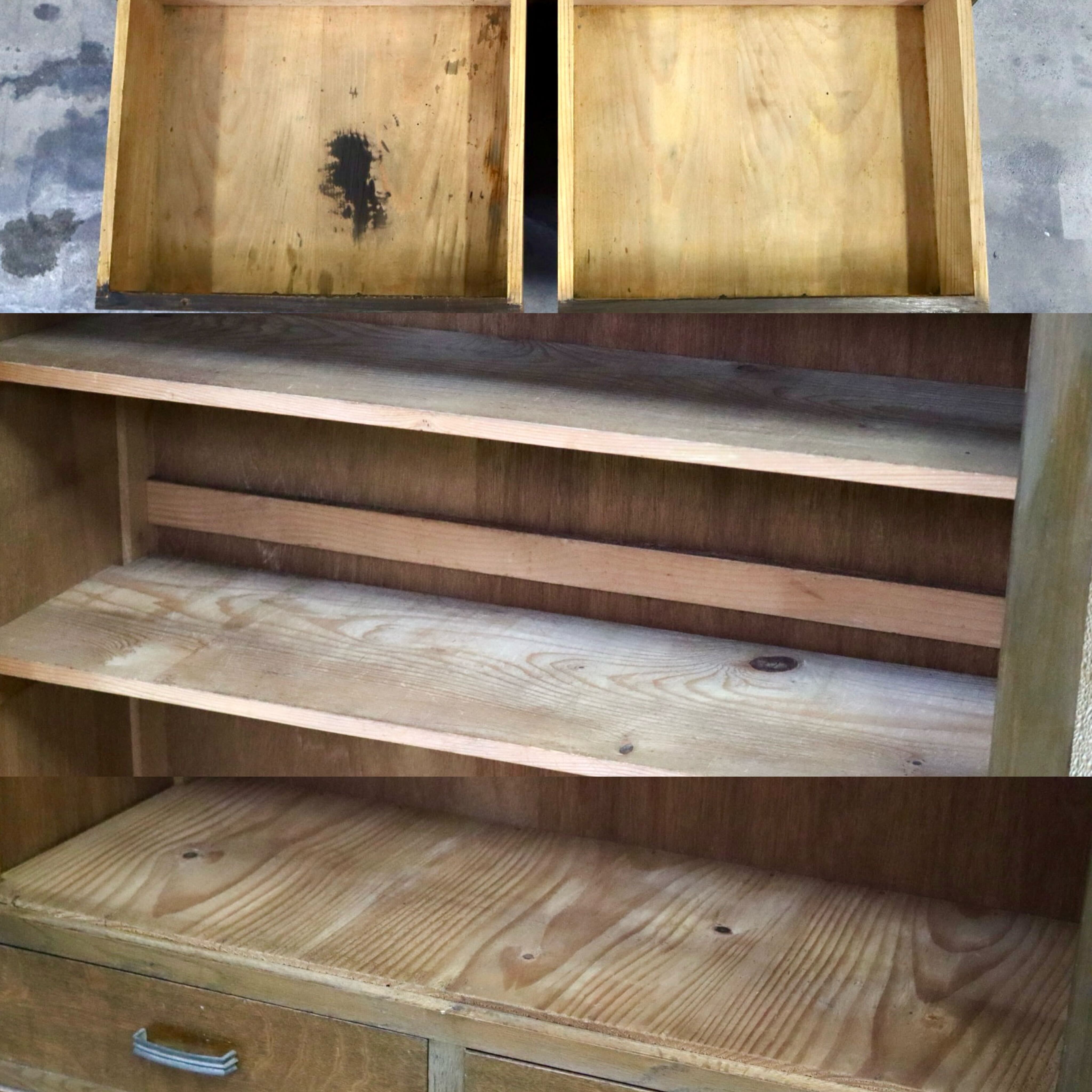 GMIH285B○和製アンティーク ヴィンテージ 昭和レトロ キャビネット リビングボード オーク材 クラシック