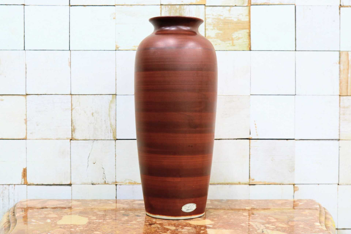 GMJS271G◯金鳳焼 花瓶 花器 飾壺 生け花 華道具 白彫り 陶器 置物 和風 レトロ インテリア 伝統工芸