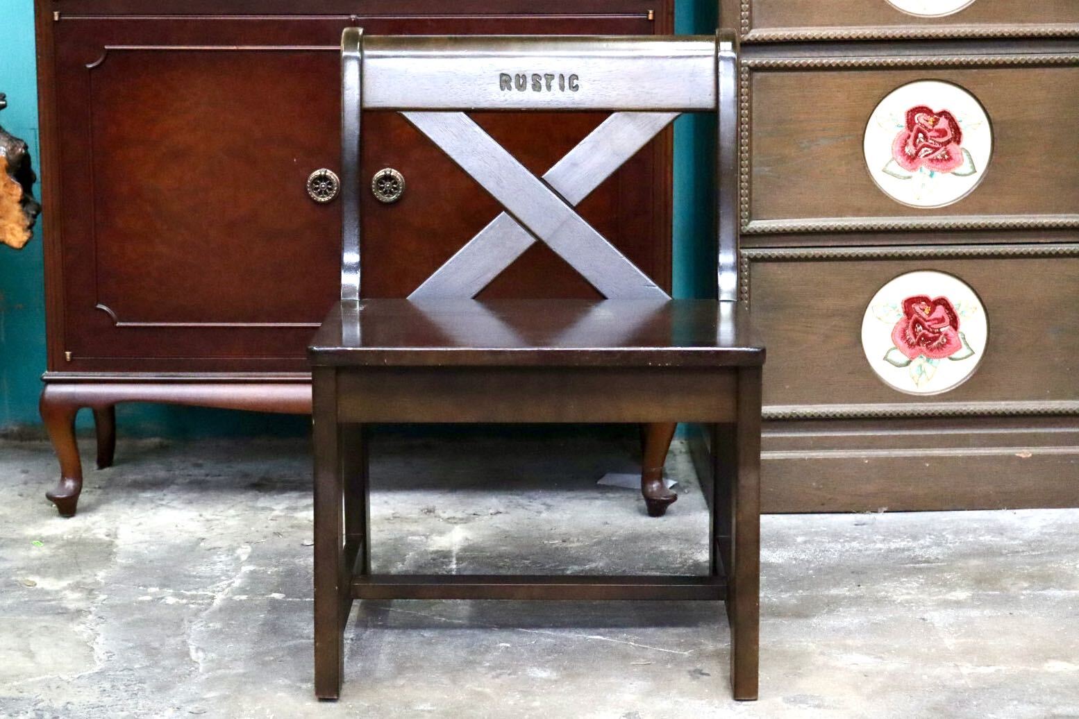 GMJH295B○karimoku / カリモク RUSTIC ルスティック アームレスチェア ベンチチェア 椅子 国産家具 廃番 ヴィンテージ