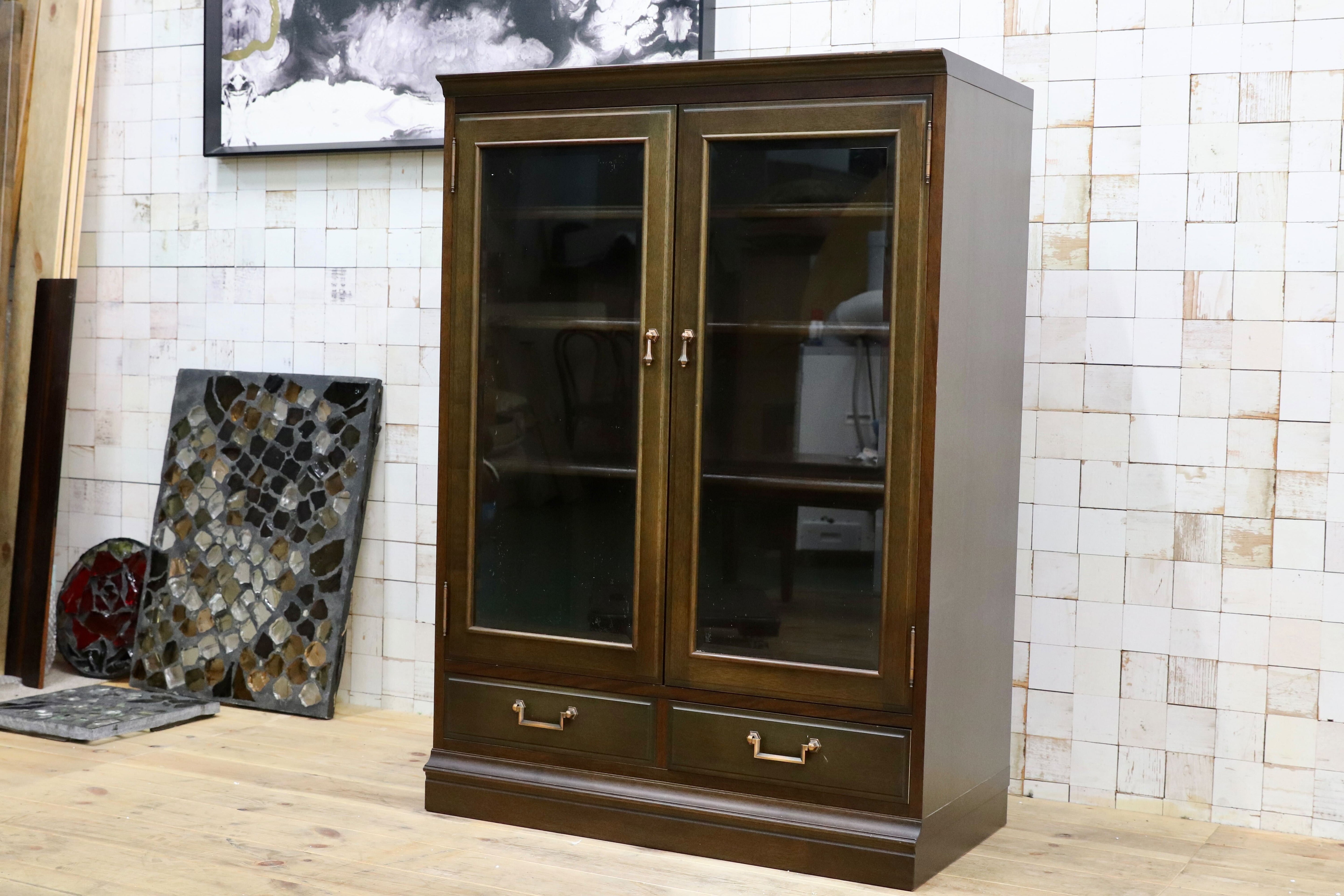 GMIH182○maruni / マルニ キャビネット リビングボード サイドボード 飾り棚 アンティーク調 クラシック 地中海