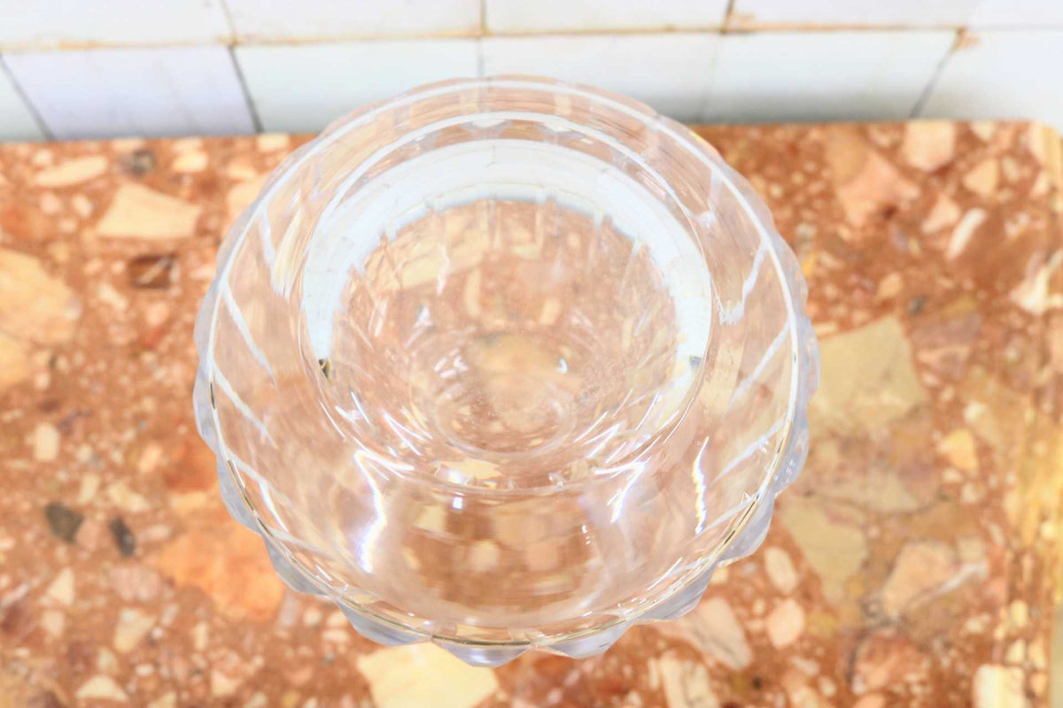 GMJH328K◯ガラス製 ナイトカラフェ グラス セット レトロ デキャンタ 水差し カットガラス 硝子 フラワーベース クリスタルガラス