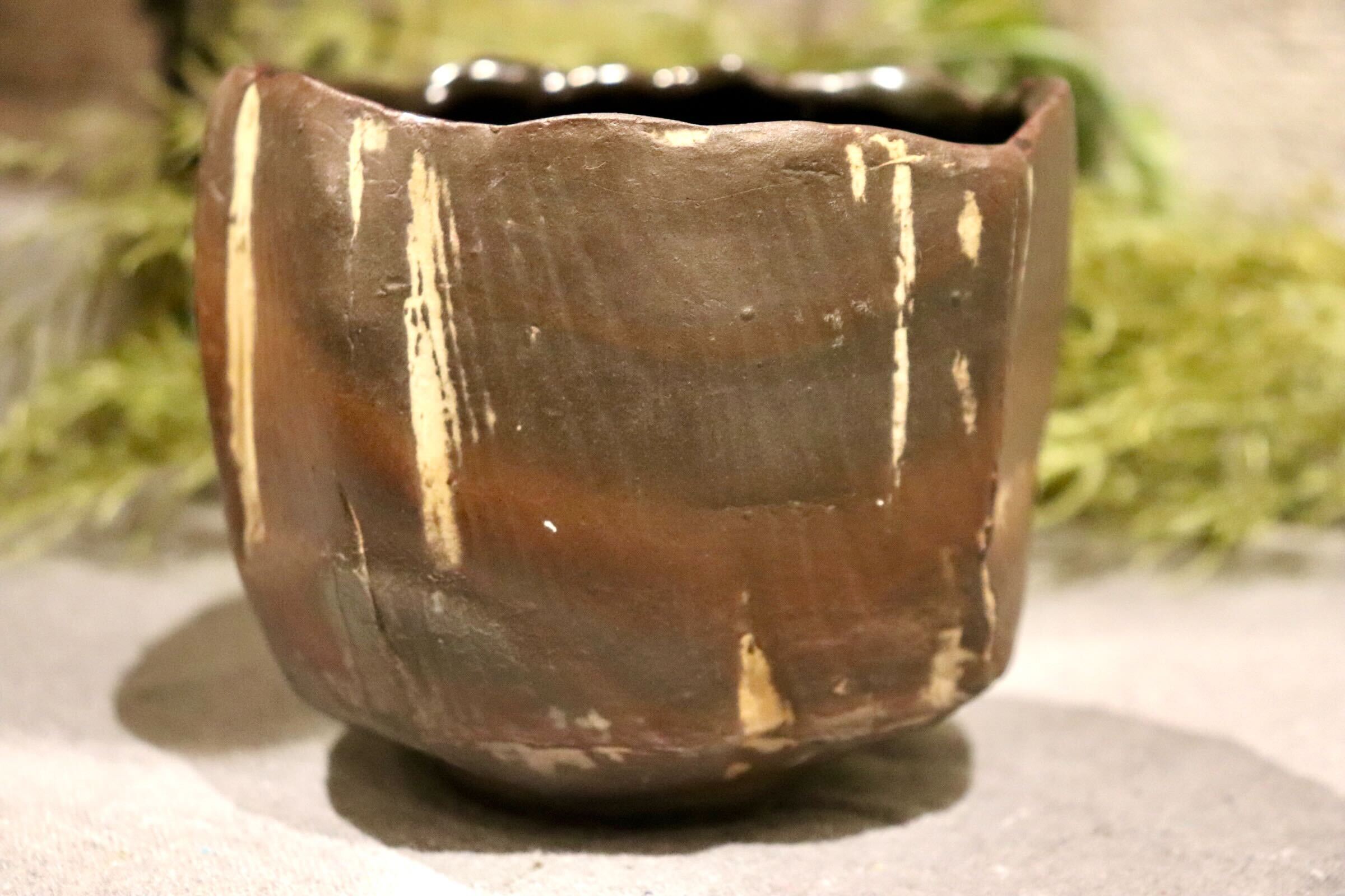 GMIO172◯圭泉窯 丹波焼 炭火茶碗 陶器 茶器 茶碗 伝統工芸 丹波篠山 未使用