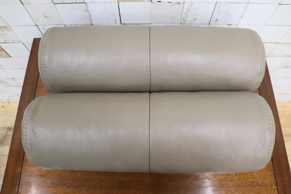 GMJK473B◯IDC大塚家具 L/Sシリーズ クッション ボルスター ヘッドレスト 2点セット 本革 展示品