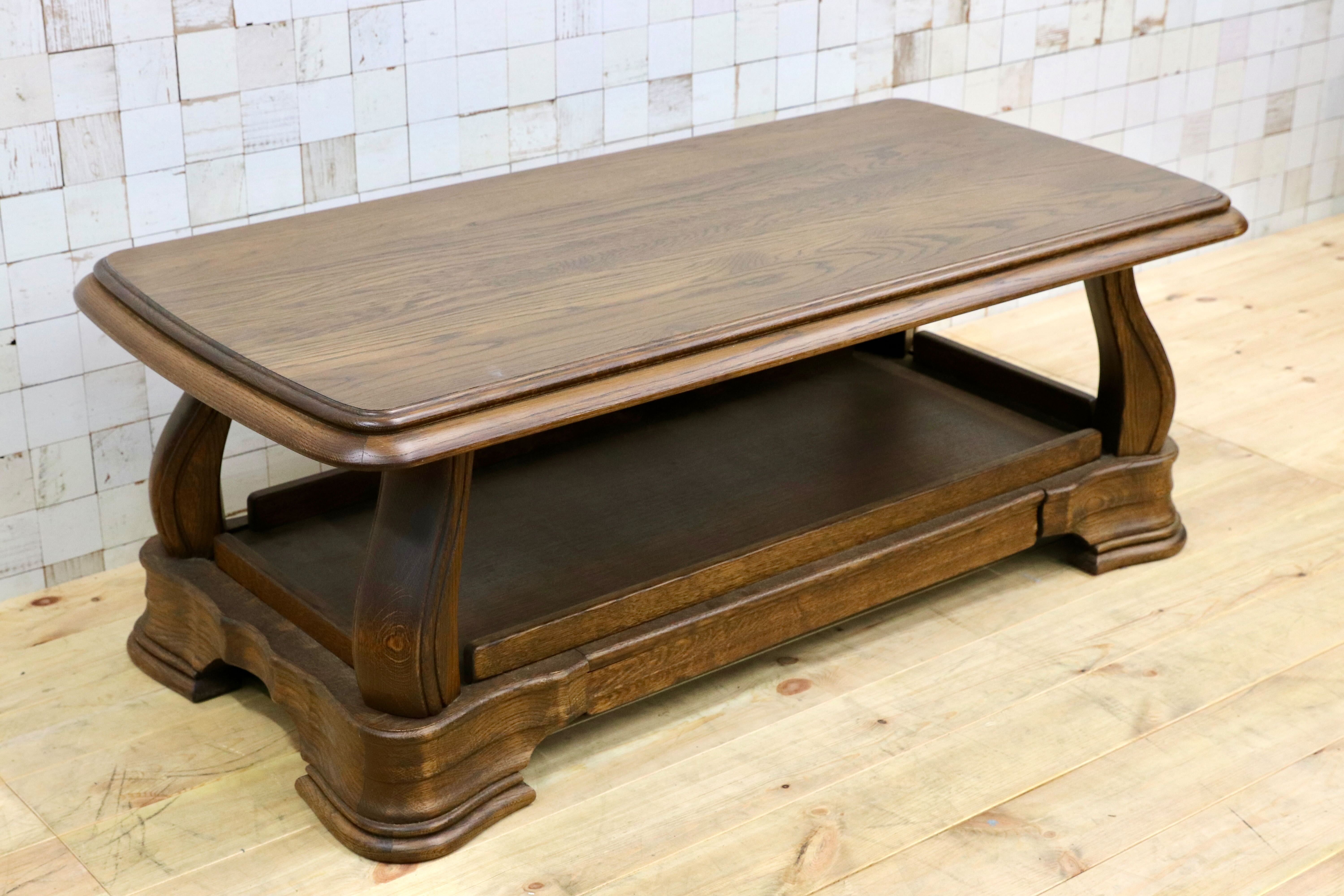 オランダ製 リビングセンターテーブル オーク材 ダッチカントリースタイル