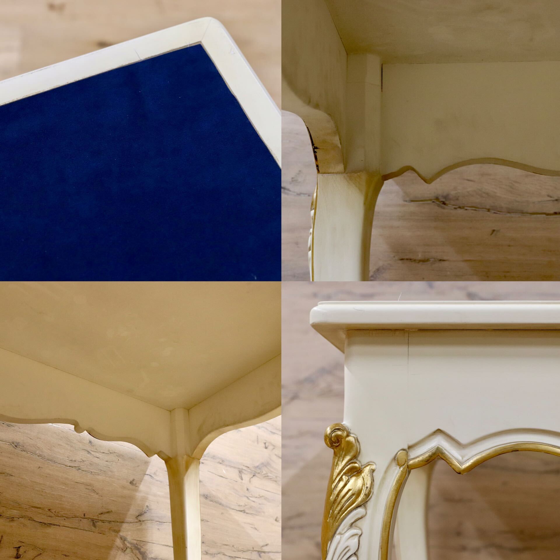 GMIK102A○イタリア クラシック シャビーシック エレガント ロココ調 コンソールテーブル デスク 机 店舗什器 アンティーク調