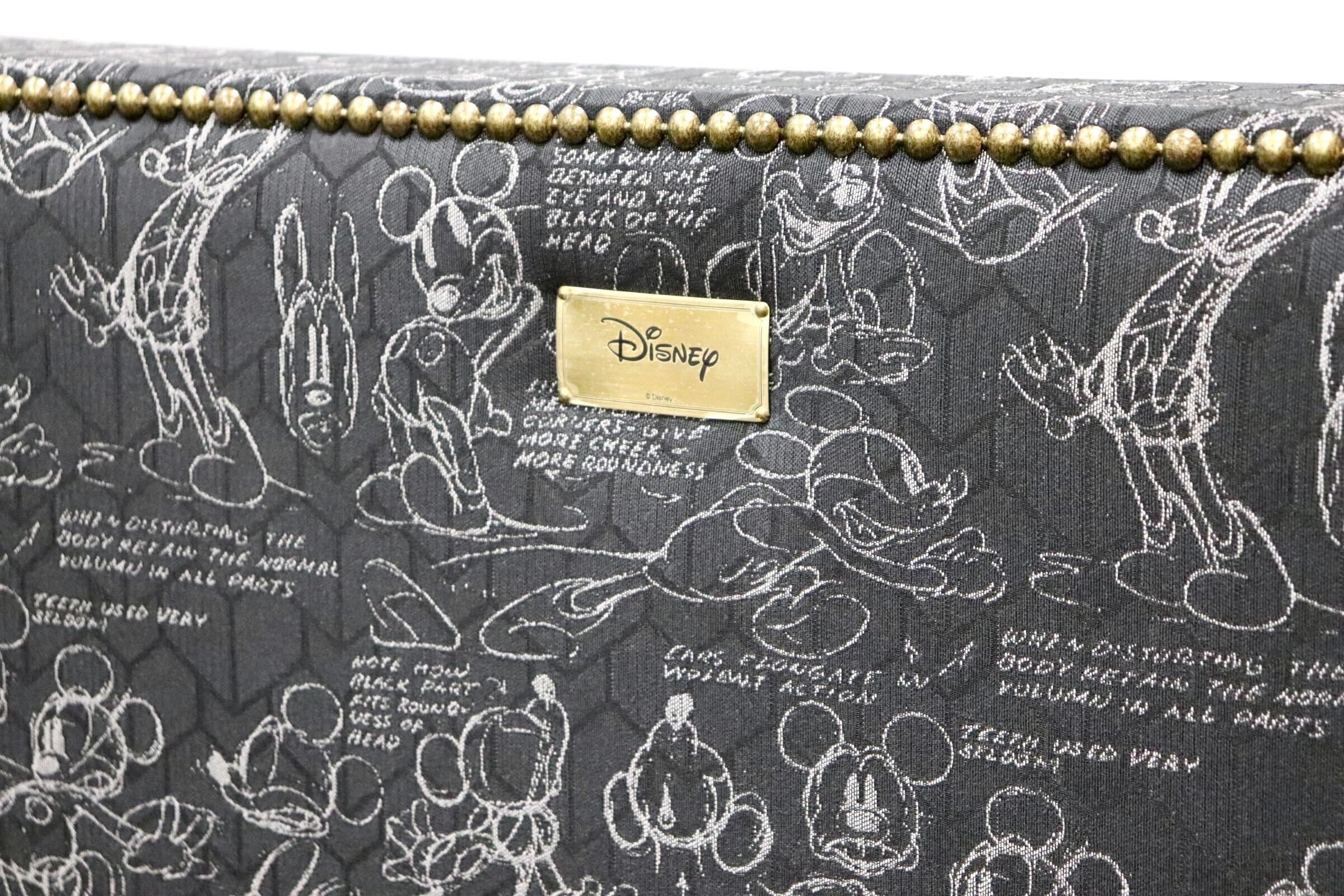 GMGK449○Sealy / シーリー Disney Collection by Sealyミッキーマウス ダブルワイドベッド ベッドフレーム 鋲打ち 定価22万 短期展示品