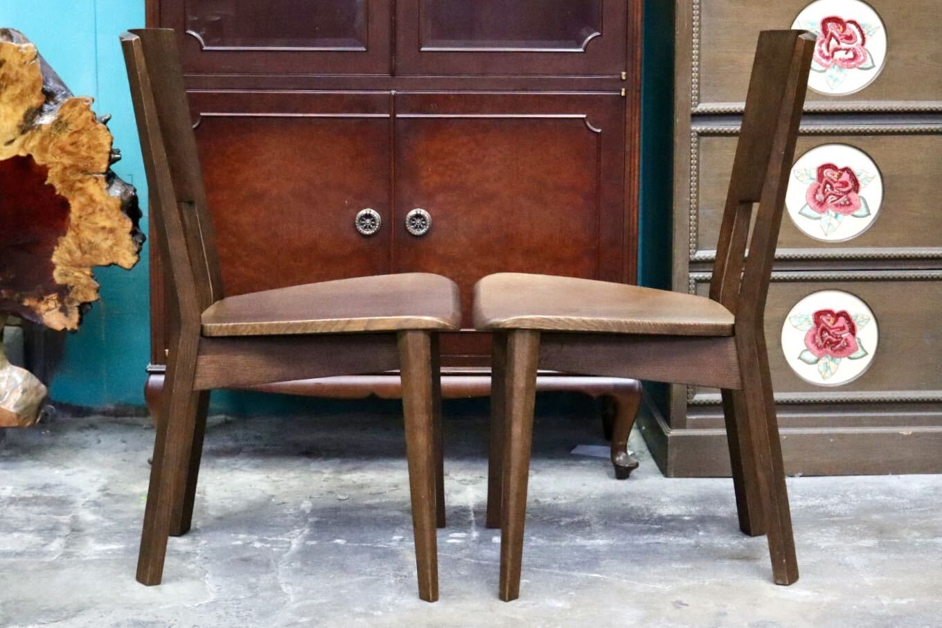 GMJS244○shirakawa / シラカワ LEVY レヴィ 飛騨家具 ダイニングチェア アームレスチェア 食卓椅子 木製 2脚セット モダン