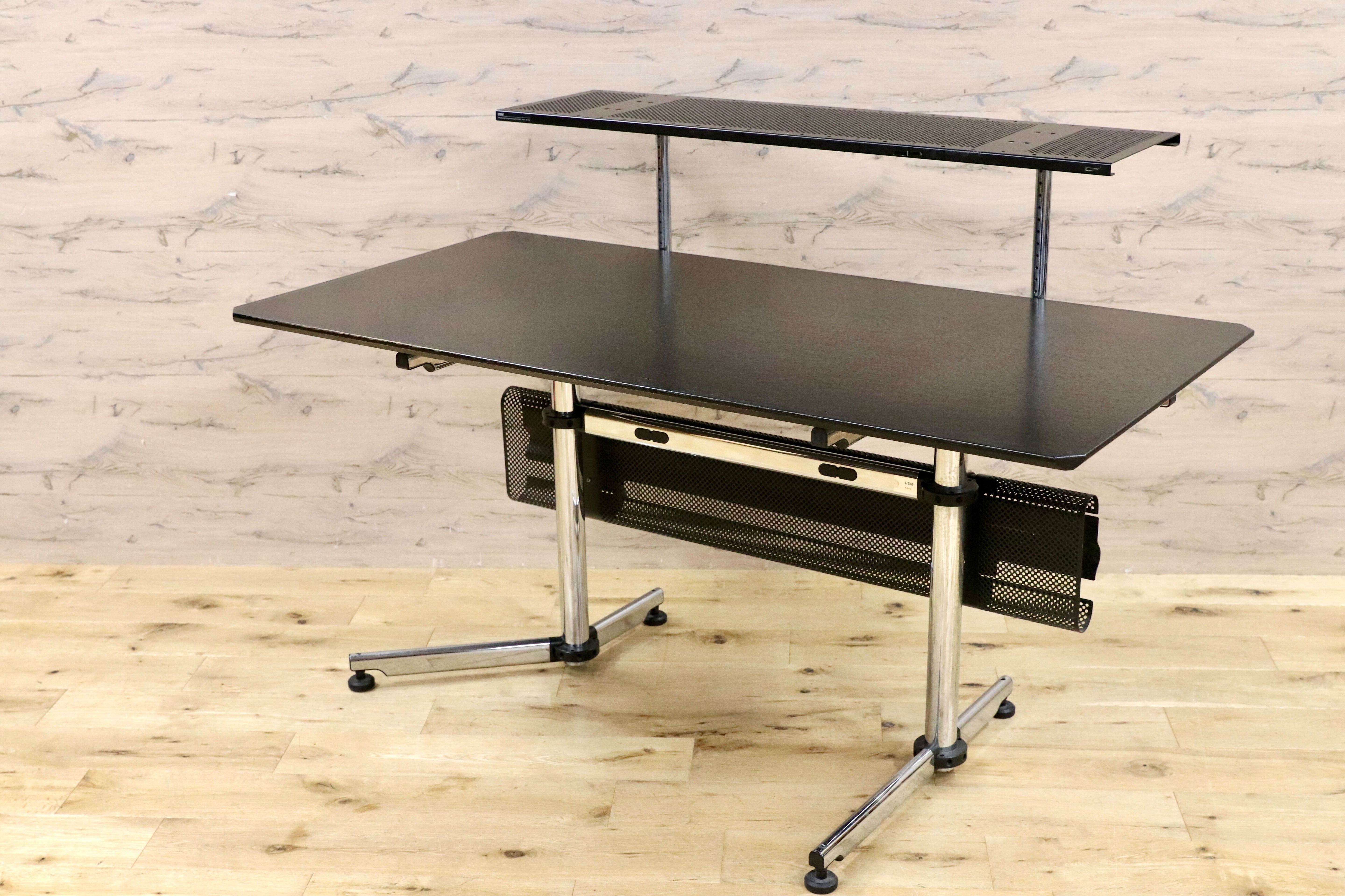 GMIO152○USM Haller USMハラー ハラーシステム キトスデスク パソコンデスク オフィス 書斎机 ブラック 北欧 スイス