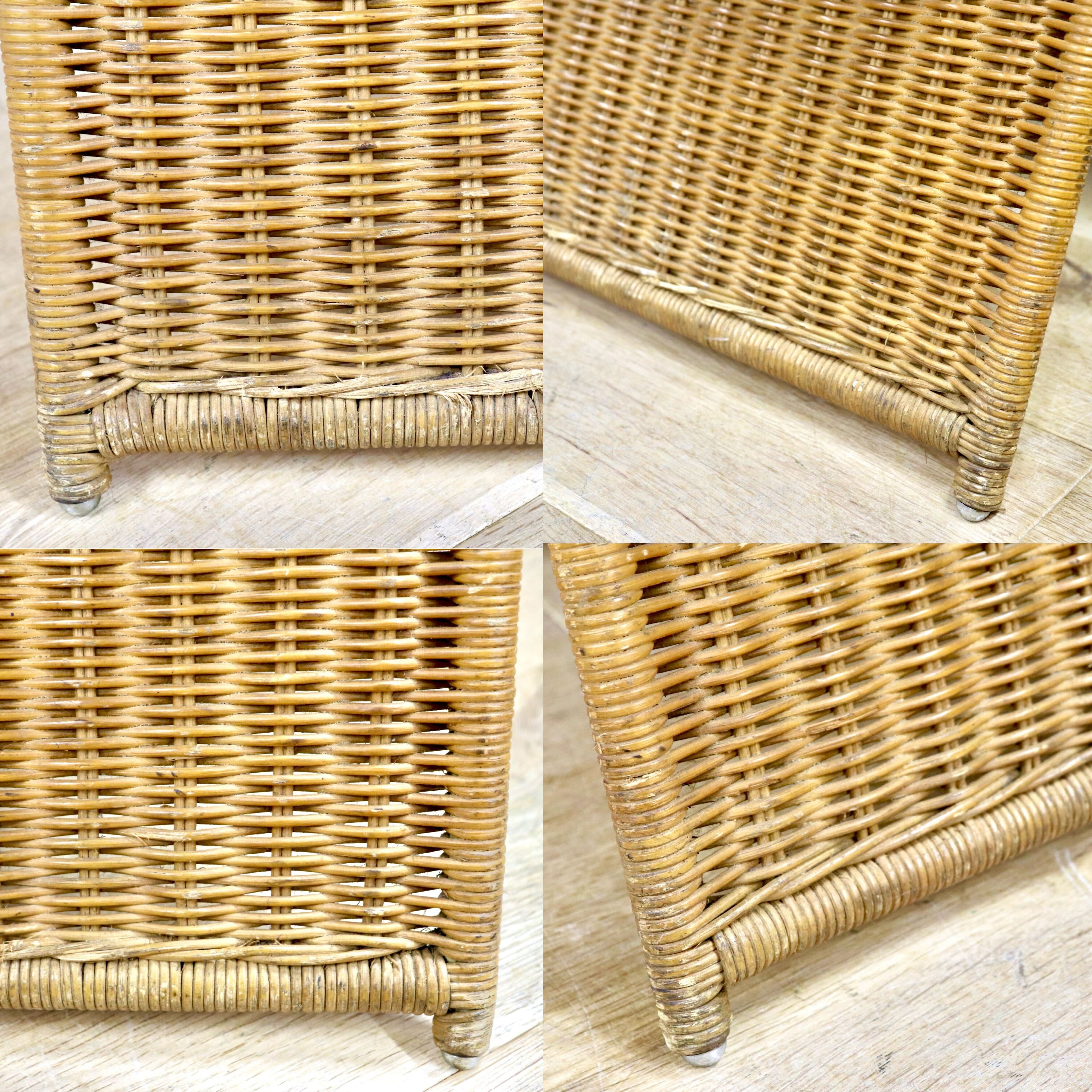 GMIK564A○IDEE / イデー SHROOM WICKER シュルーム ウィッカー ラタンスツール 籐 オットマン サイドチェア 定価約4万