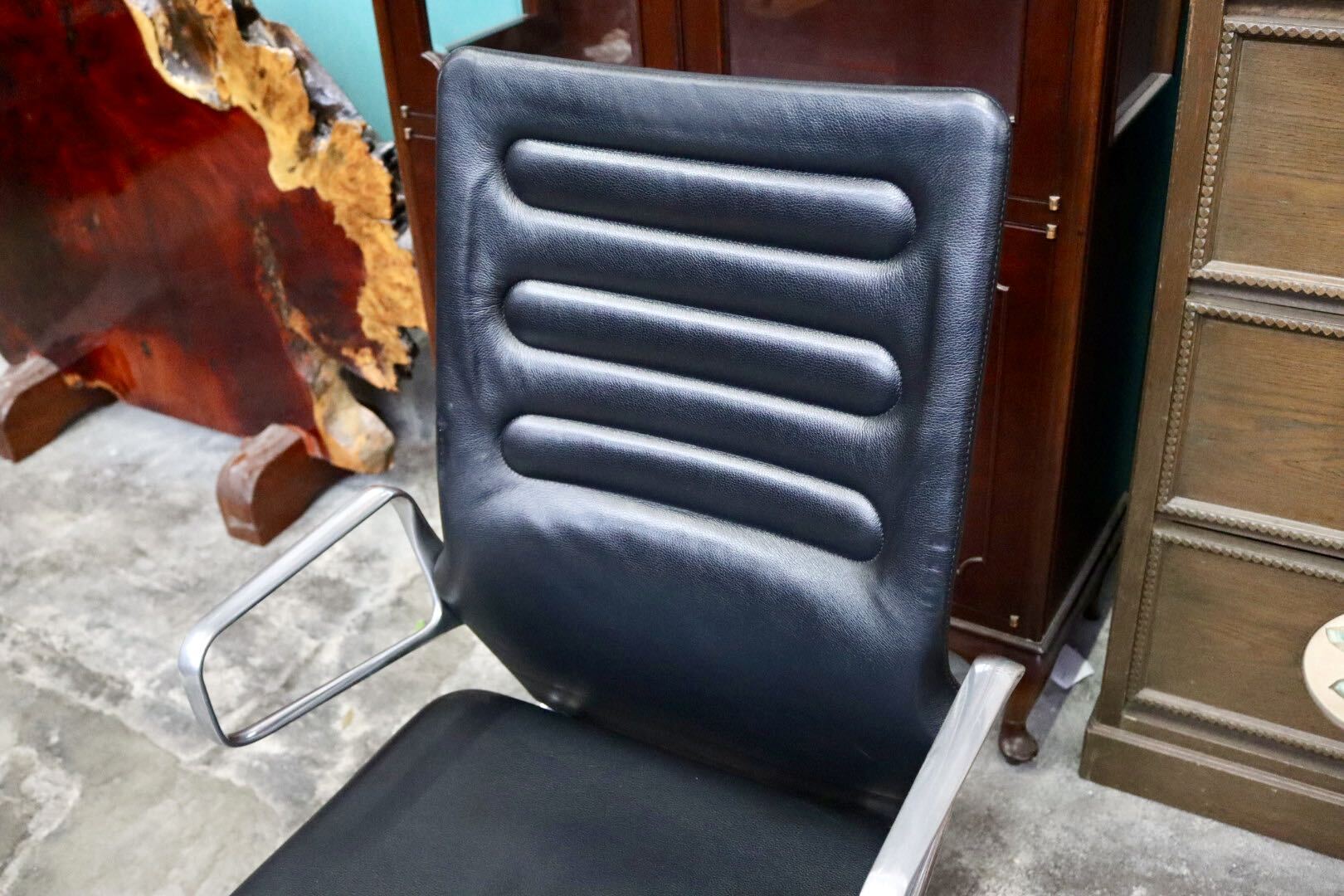 GMJK349○vitra / ヴィトラ AC4 アームチェア ワークチェア オフィスチェア 肘付 リクライニング 本革 アントニオ・チッテリオ スイス家具