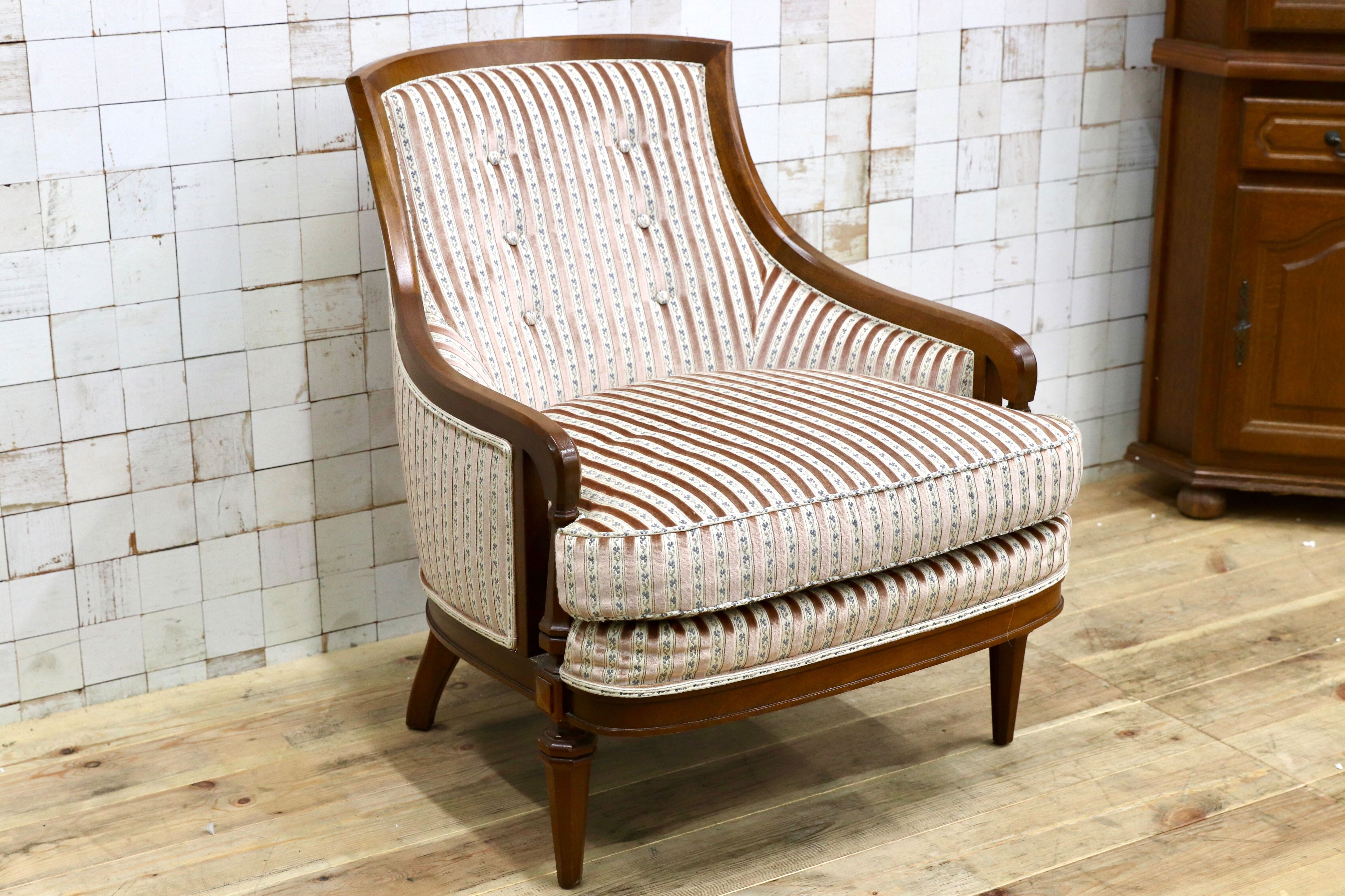 GMIK862B○DREXEL HERITAGE / ドレクセルヘリテイジ アップホルスタリー ローバックチェア ラウンジチェア 定価45万 稀少