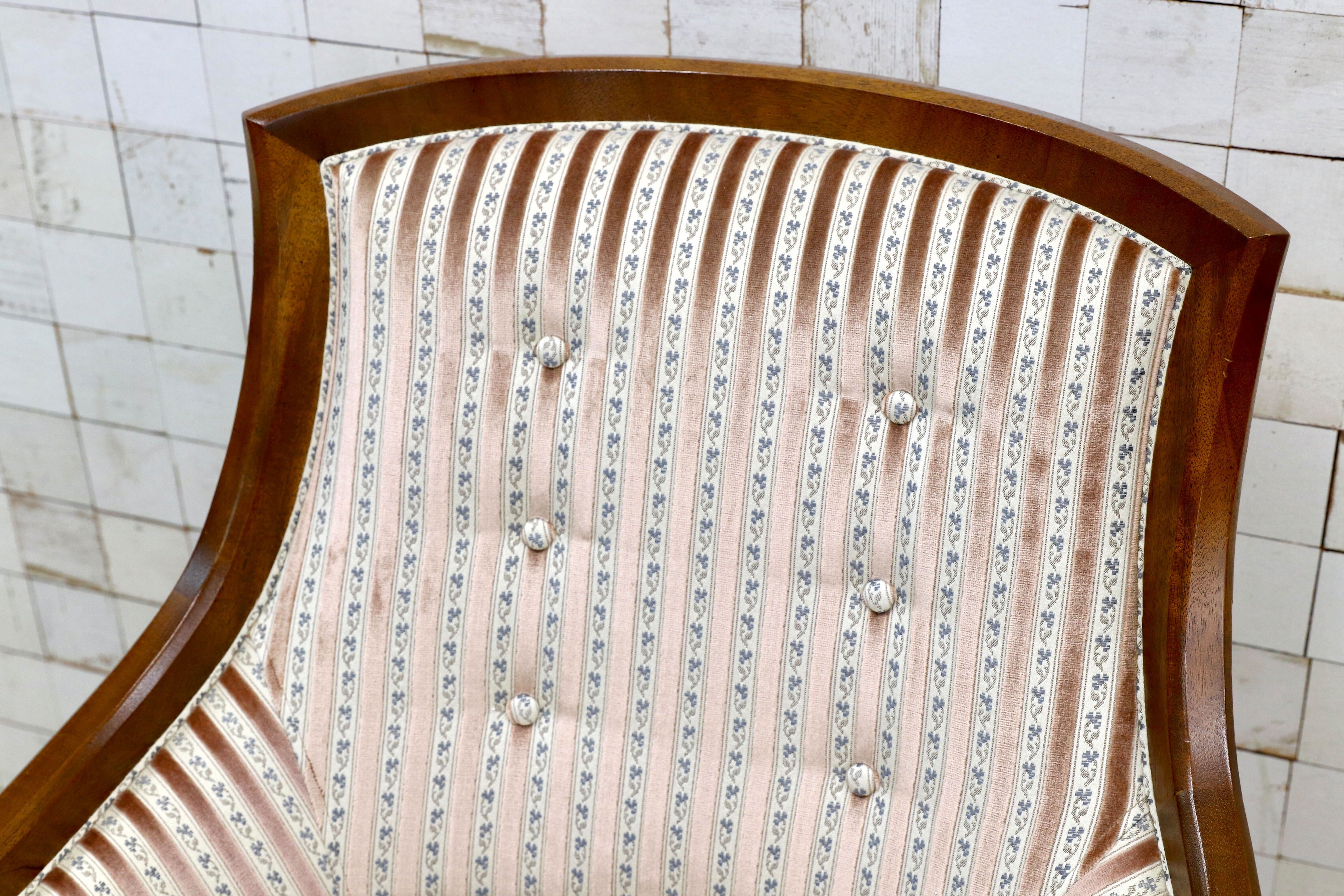 GMIK862B○DREXEL HERITAGE / ドレクセルヘリテイジ アップホルスタリー ローバックチェア ラウンジチェア 定価45万 稀少