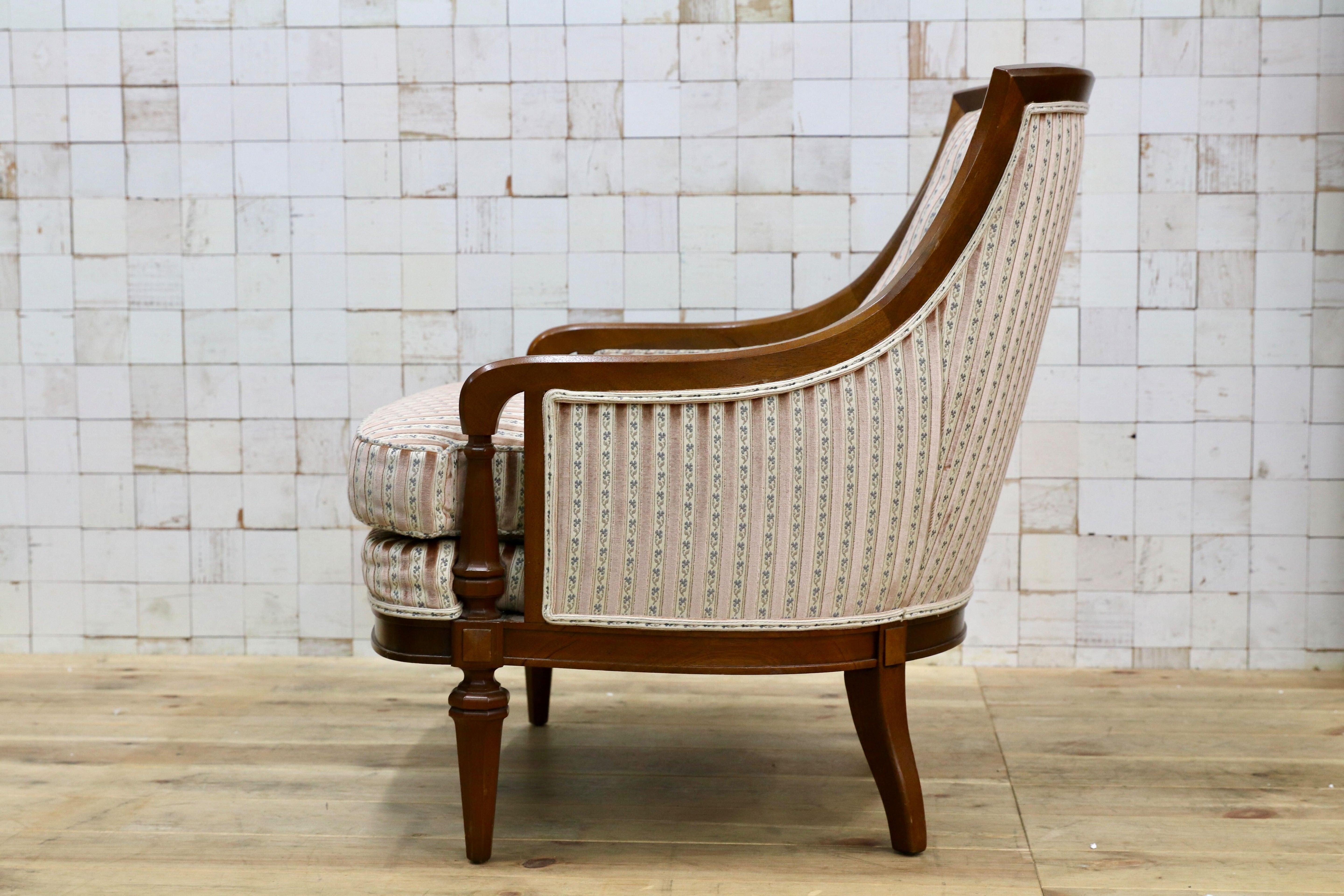 GMIK862B○DREXEL HERITAGE / ドレクセルヘリテイジ アップホルスタリー ローバックチェア ラウンジチェア 定価45万 稀少