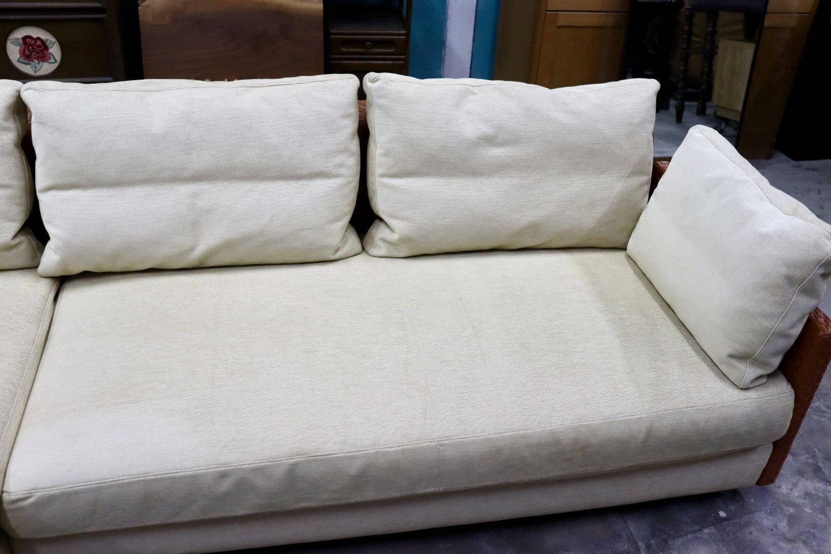 GMJK364◯arflex / アルフレックス CASCATA カスカータ カウチソファ コーナーソファ 水牛革 フェザー イタリアモダン 定価約130万 廃番