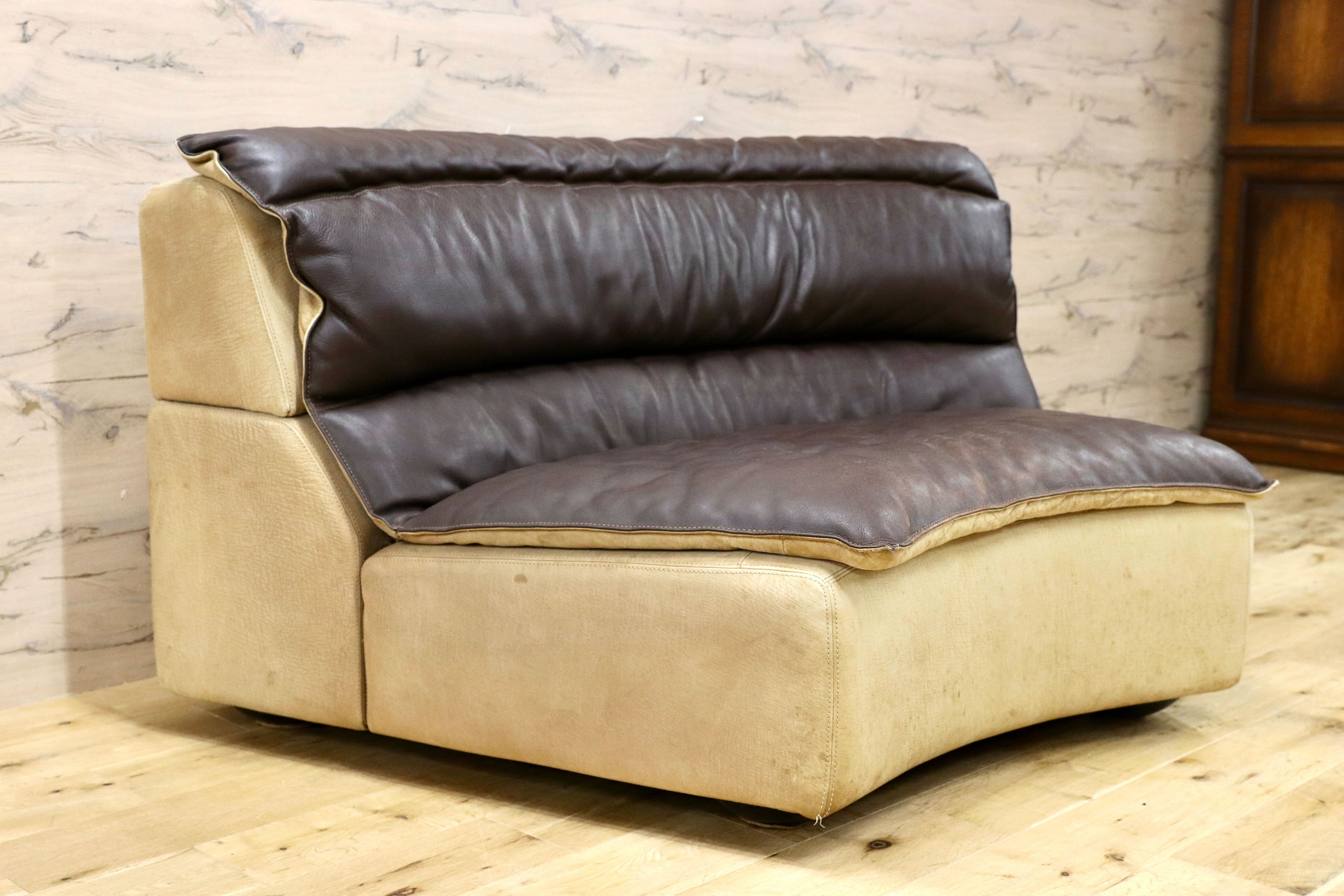 GMIK864A○rossi di albizzate / ロッシディアルビザーテ コーナーソファ カウチ 本革 ヴィンテージ イタリア 最高峰 約140万