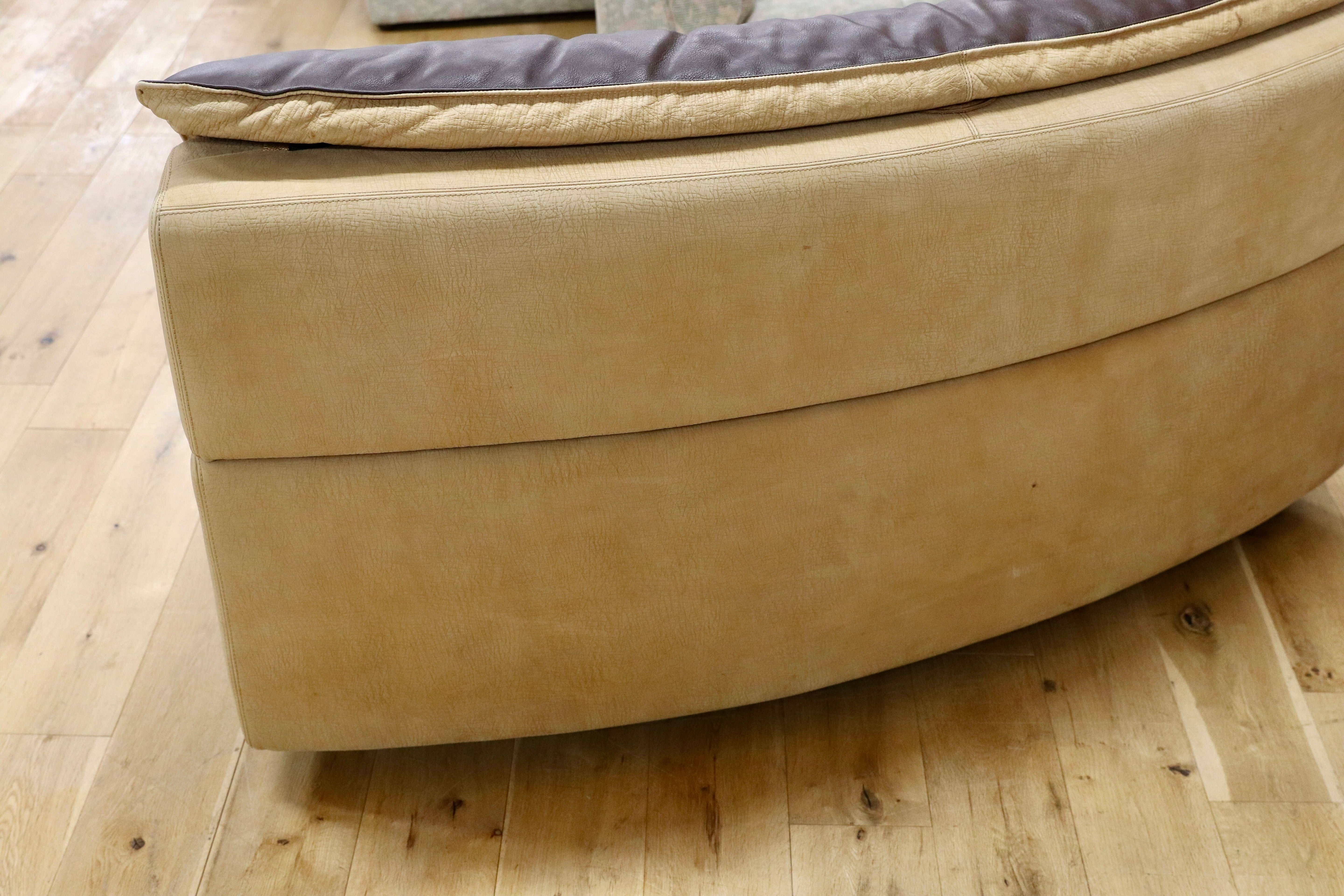GMIK864A○rossi di albizzate / ロッシディアルビザーテ コーナーソファ カウチ 本革 ヴィンテージ イタリア 最高峰 約140万