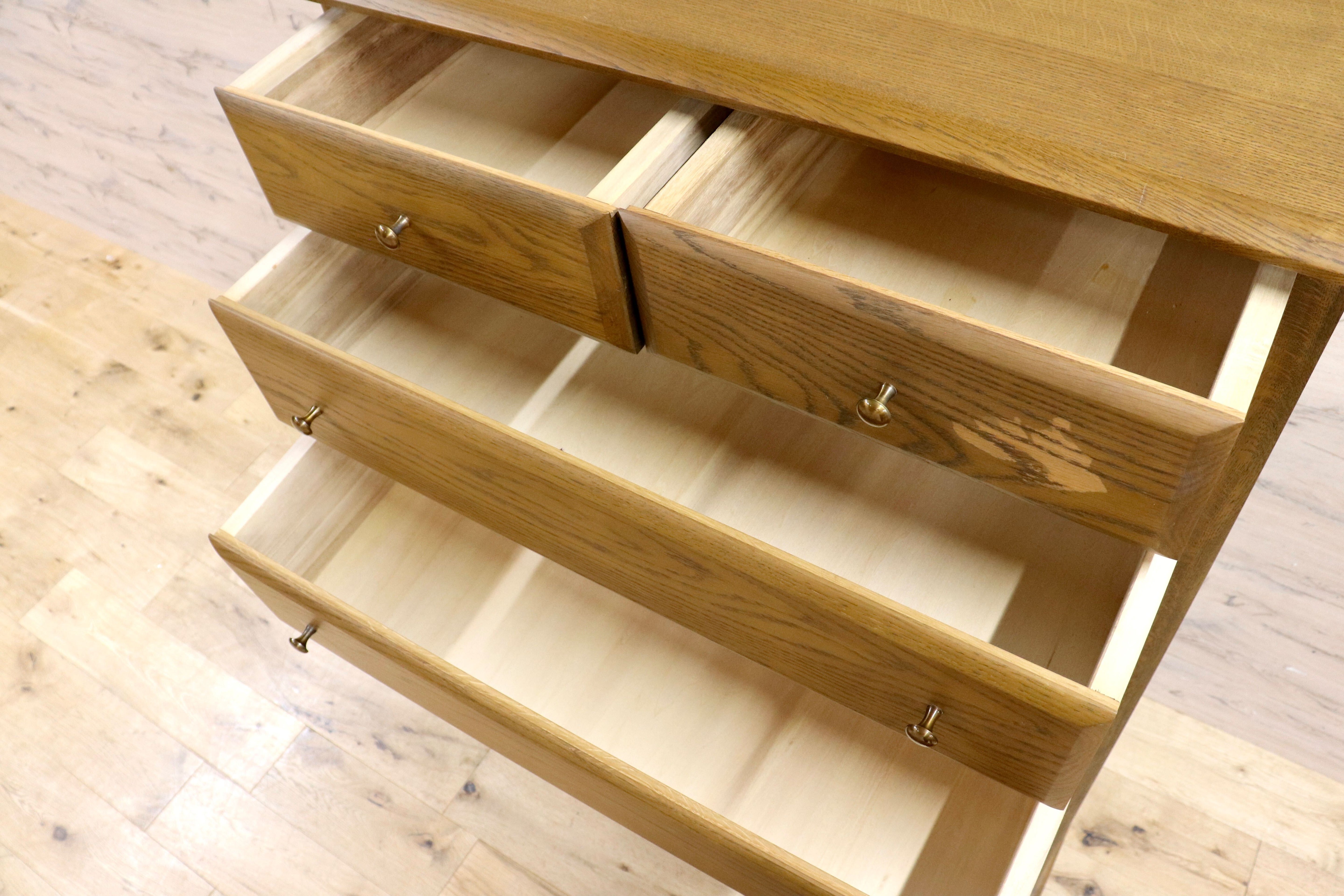 GMIK320A○近藤工芸 / OAK Solid Furniture 北海道旭川 整理タンス チェスト タンス 箪笥 引き出し 楢材 オールド ヴィンテージ 収納家具
