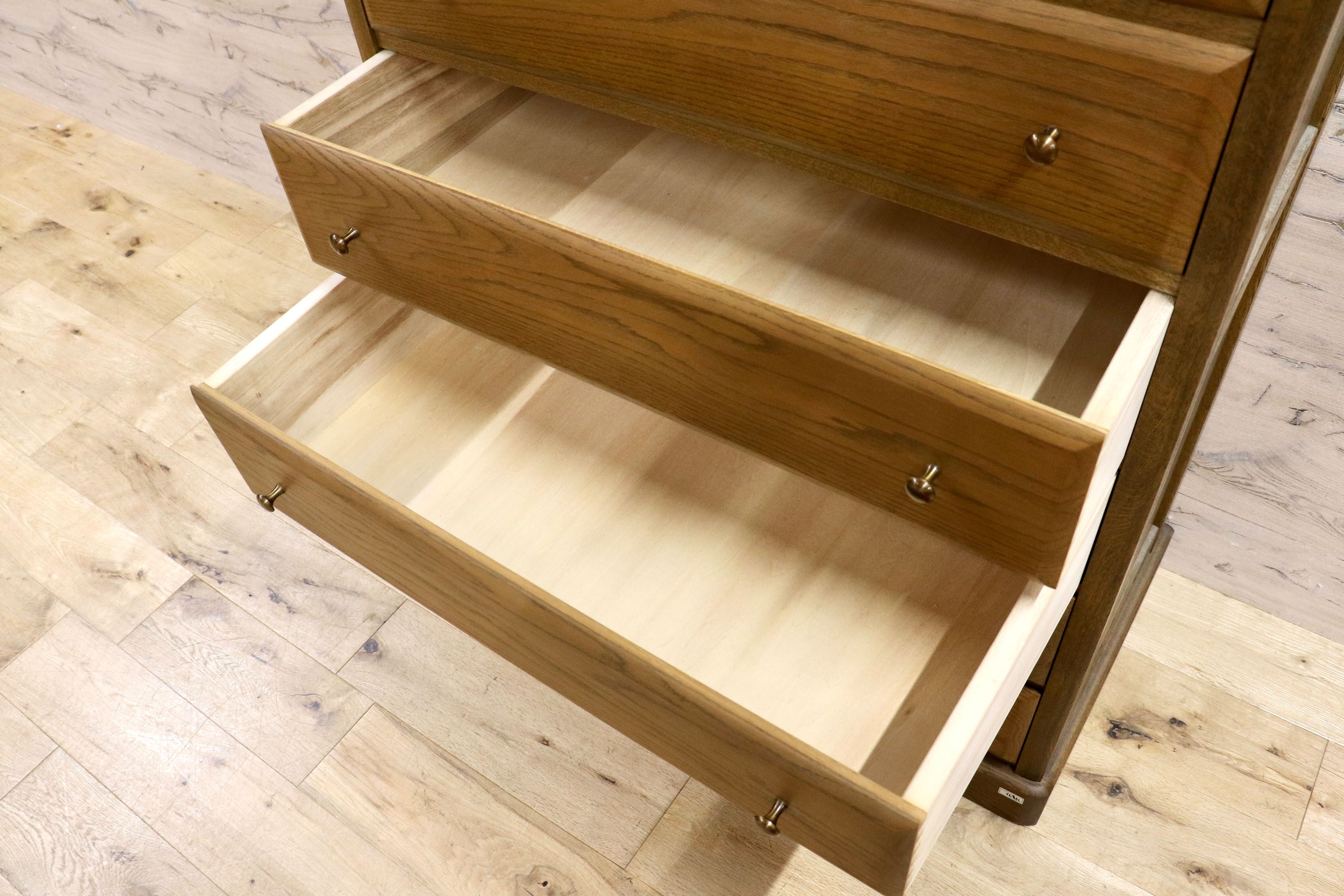GMIK320A○近藤工芸 / OAK Solid Furniture 北海道旭川 整理タンス チェスト タンス 箪笥 引き出し 楢材 オールド ヴィンテージ 収納家具