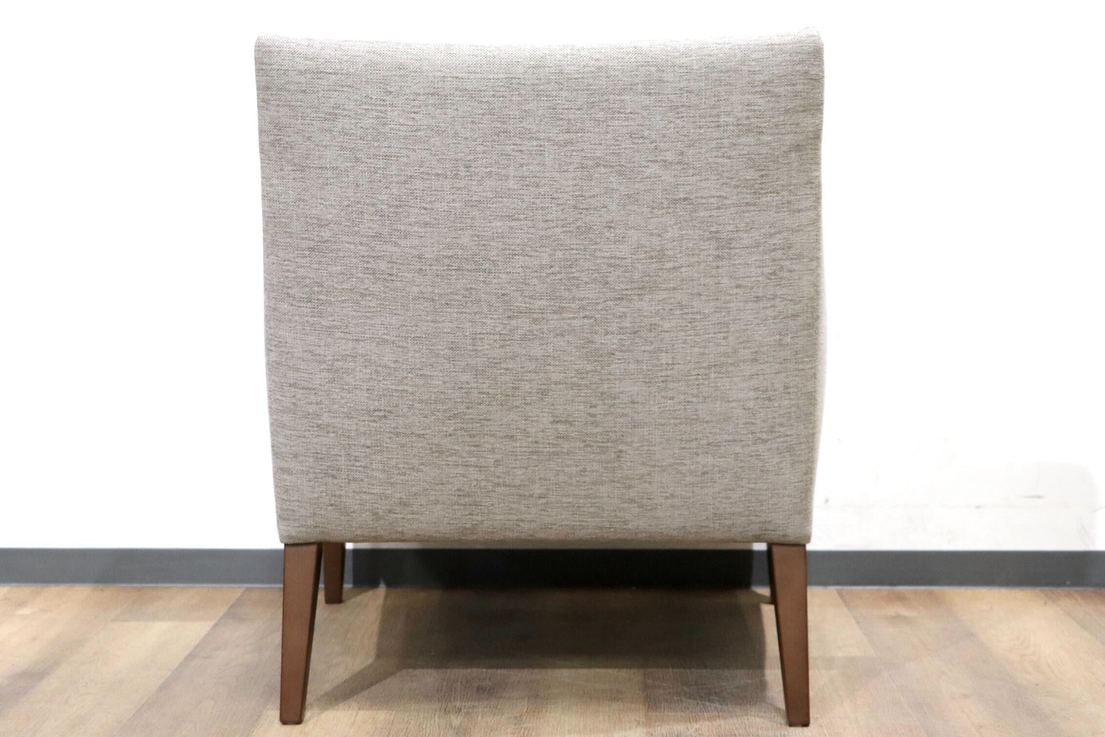 GMHN224○Ritzwell / リッツウェル GRACE グレース ラウンジチェア アームチェア 椅子 ファブリック グレー 約11.8万 モデルルーム展示品