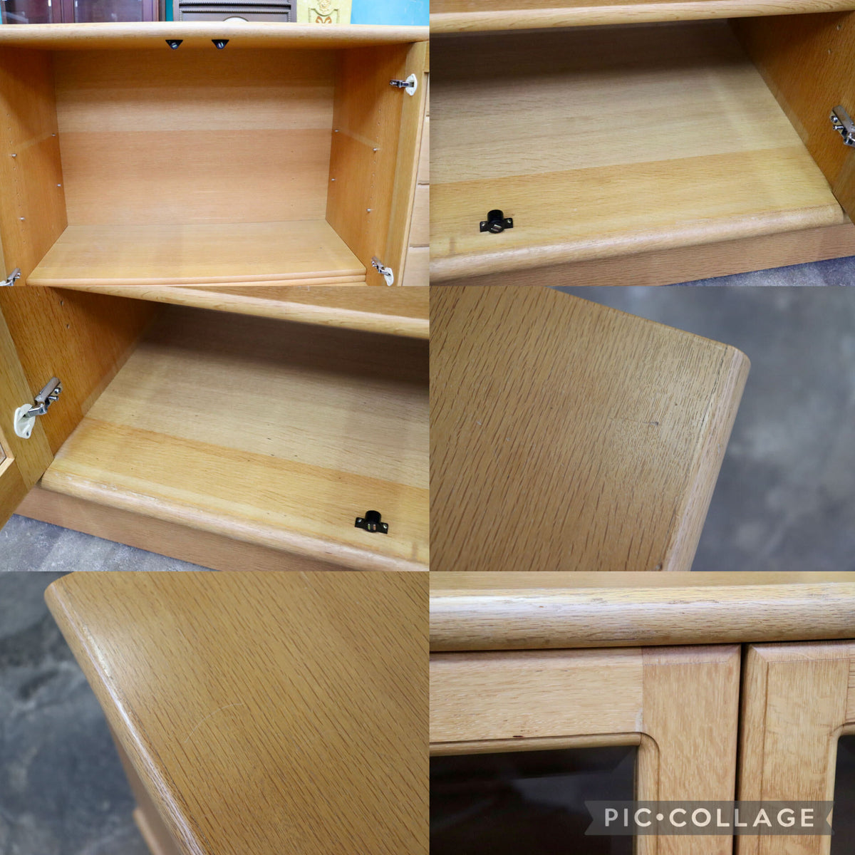 GMJK358◯MOBEL TOKO / メーベルトーコー サイドボード キャビネット リビング収納 飾り棚 旭川家具 ナチュラル 希少
