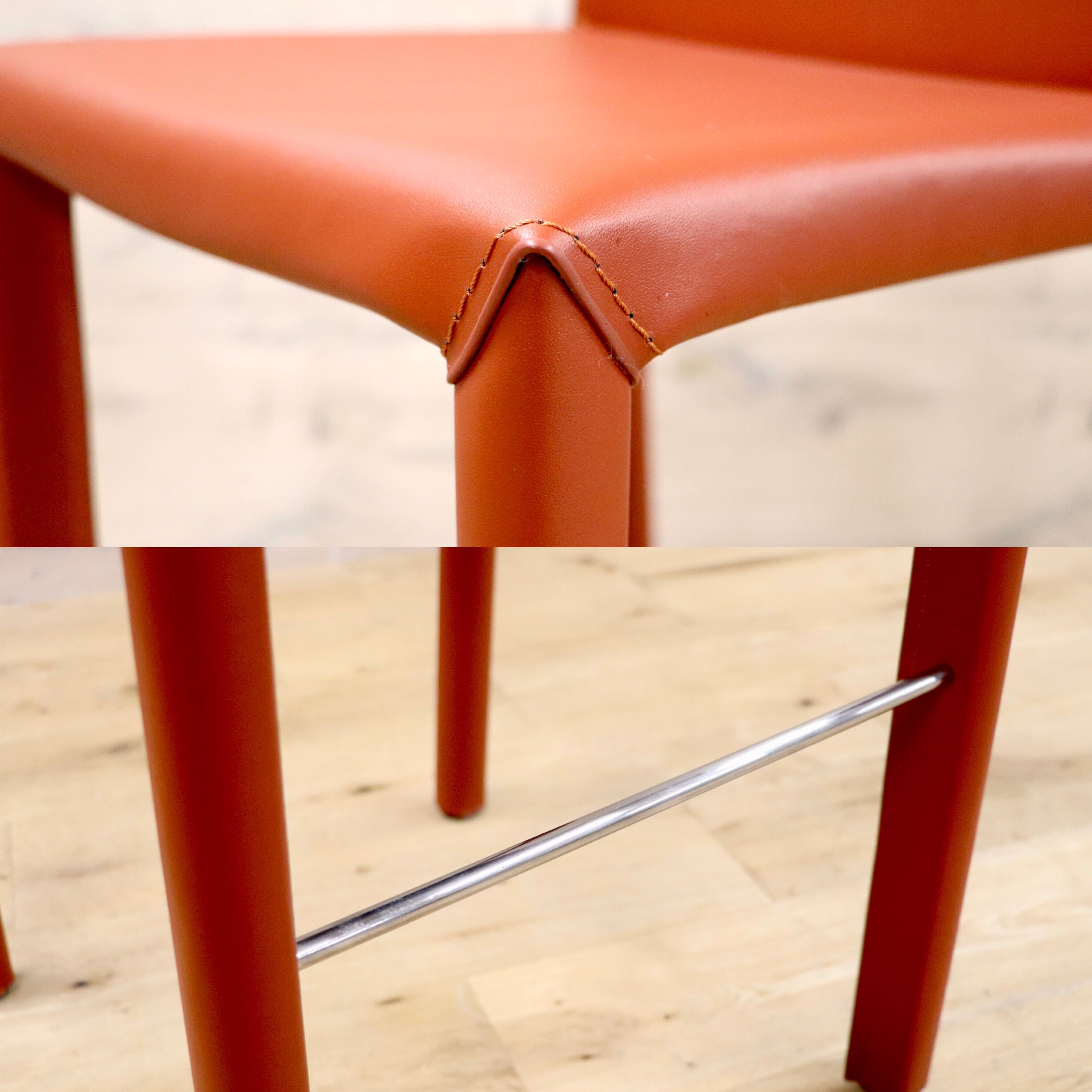 GMHN282A○アダル カウンターチェア ハイチェア バーチェア ハイスツール バースツール リサイクルレザー モダン シンプル 展示品