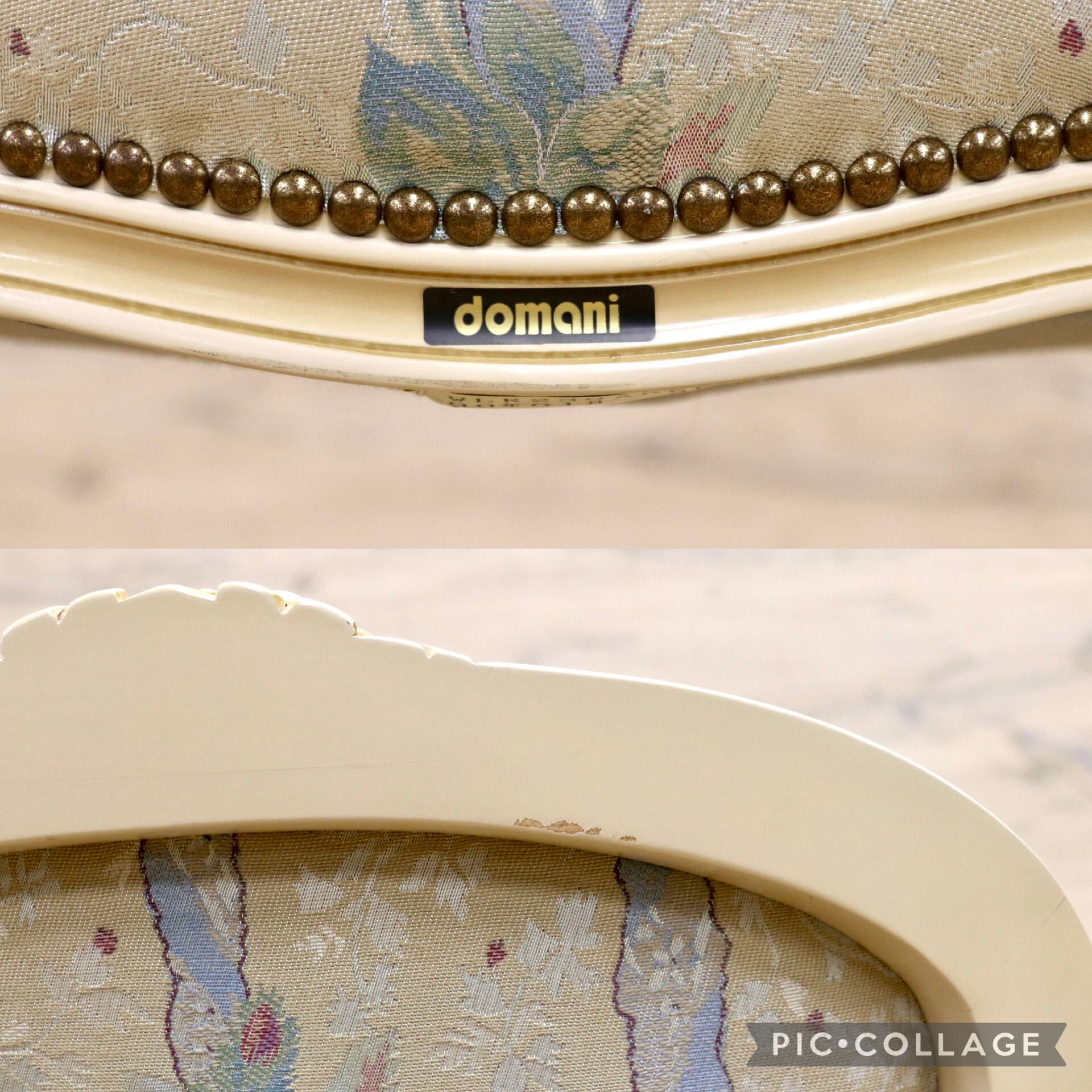 GMJS259B○domani / ドマーニ Louis XV ルイ15世 アームチェア ダイニングチェア 西洋 アンティーク カリモク最高峰 定価約25万円