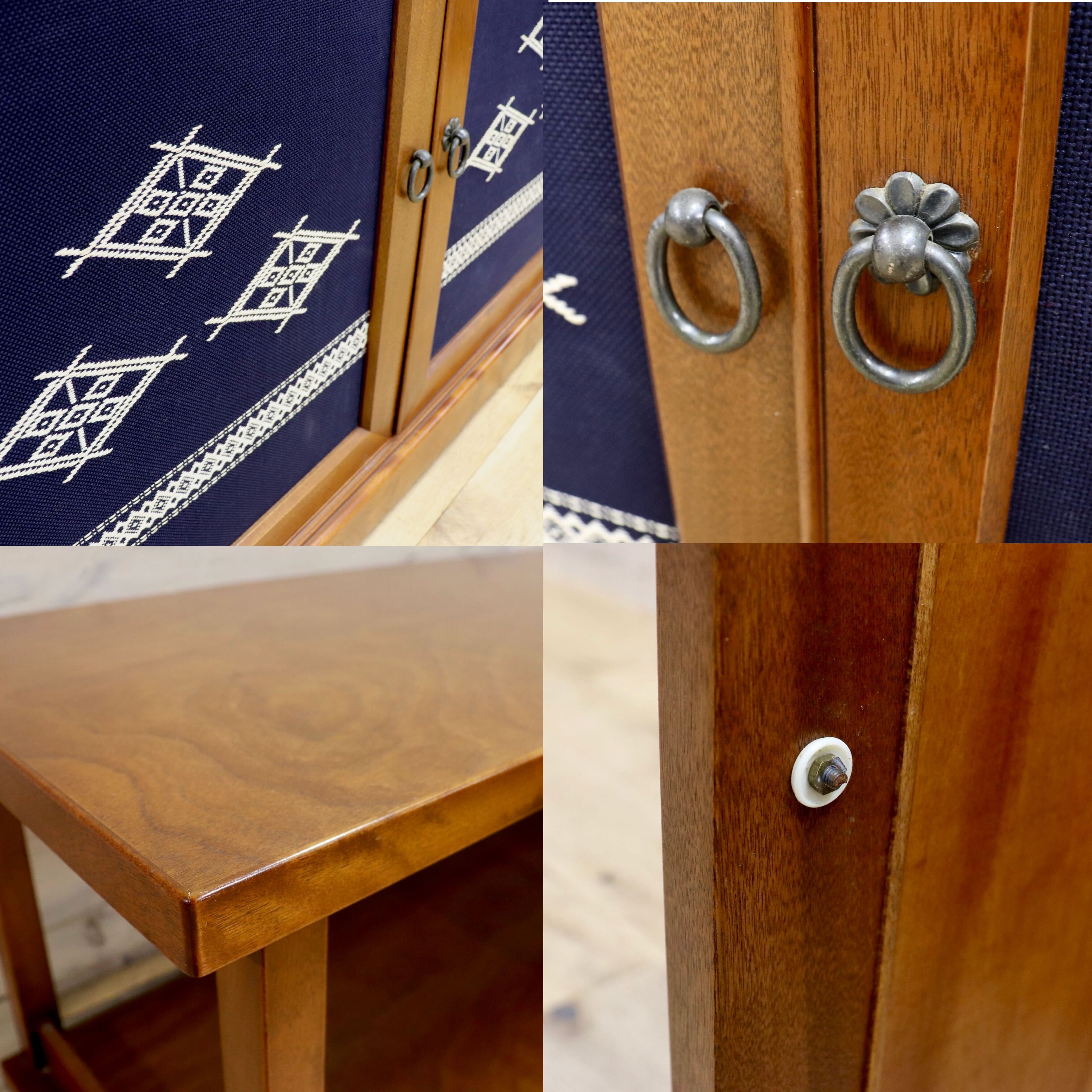 GMIH282A○モリシゲ / MORISHIGE オリーブ印 サイドボード 飾り棚 キャビネット 和家具 和モダン 昭和レトロ 希少