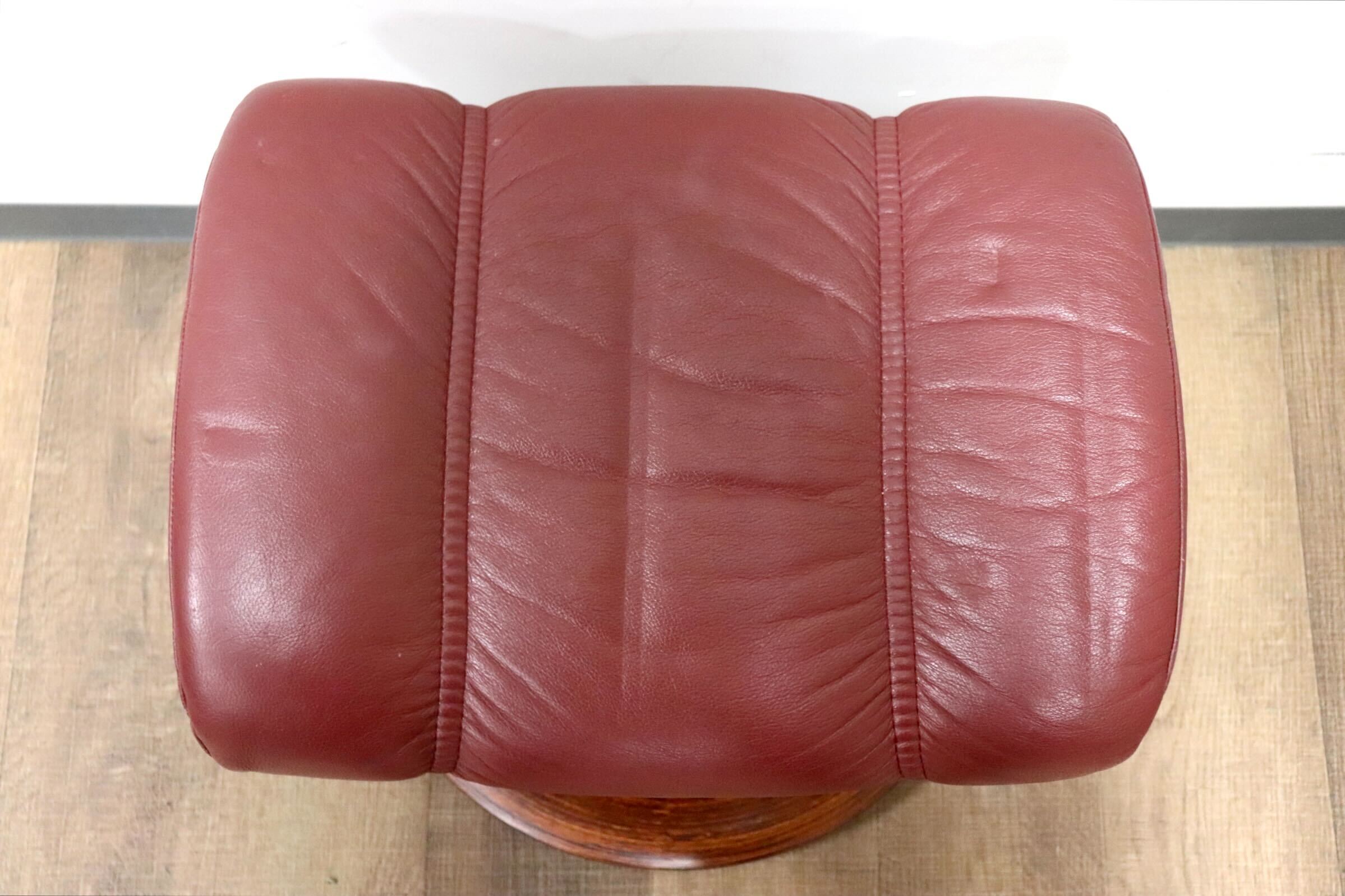 GMGS288A○EKORNES / エコーネス オットマン フットスツール 本革 北欧 ノルウェー ワインレッド