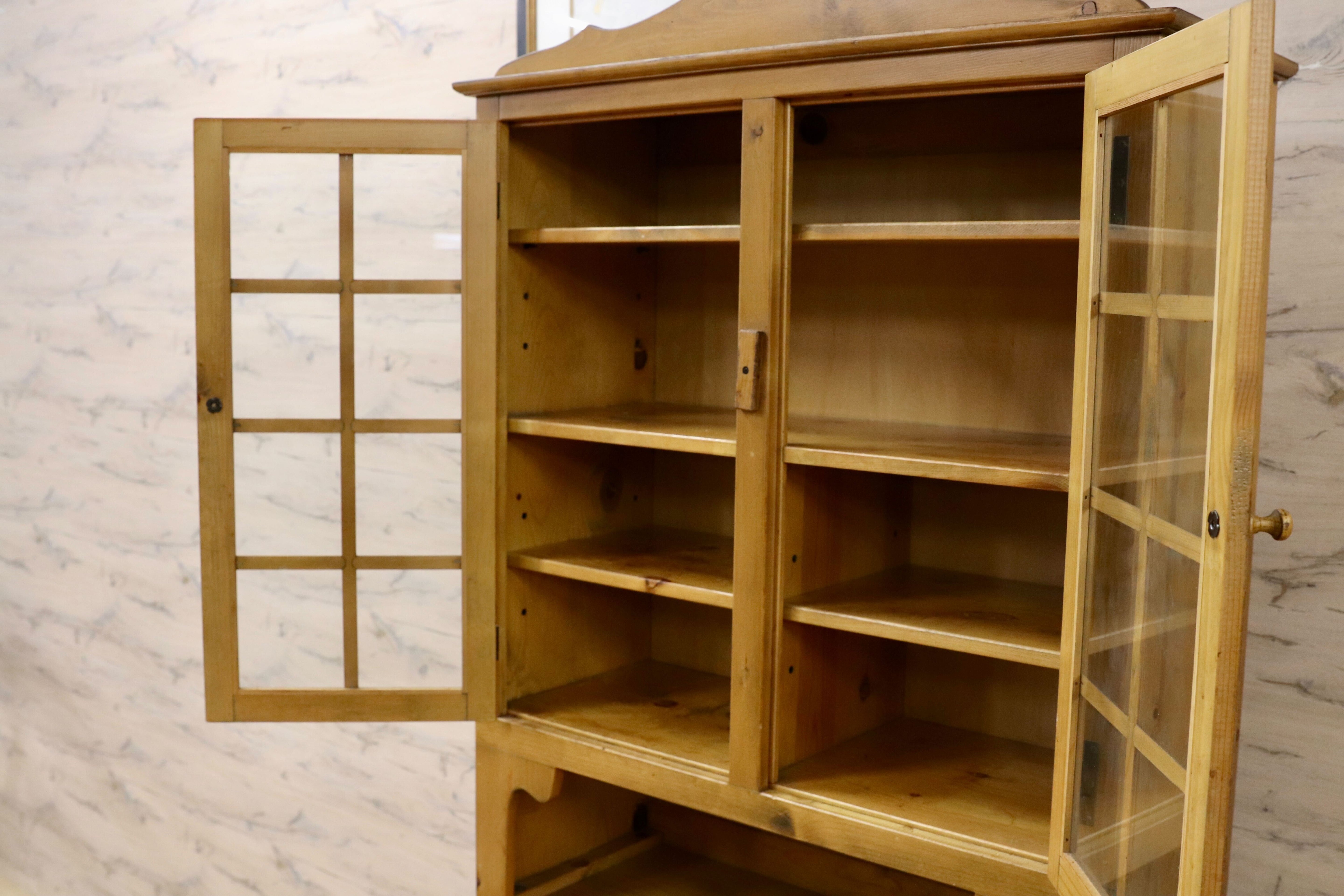 GMIK870A○アンファン カントリー パイン材 キャビネット 飾り棚 カフェテーブル ヴィンテージ